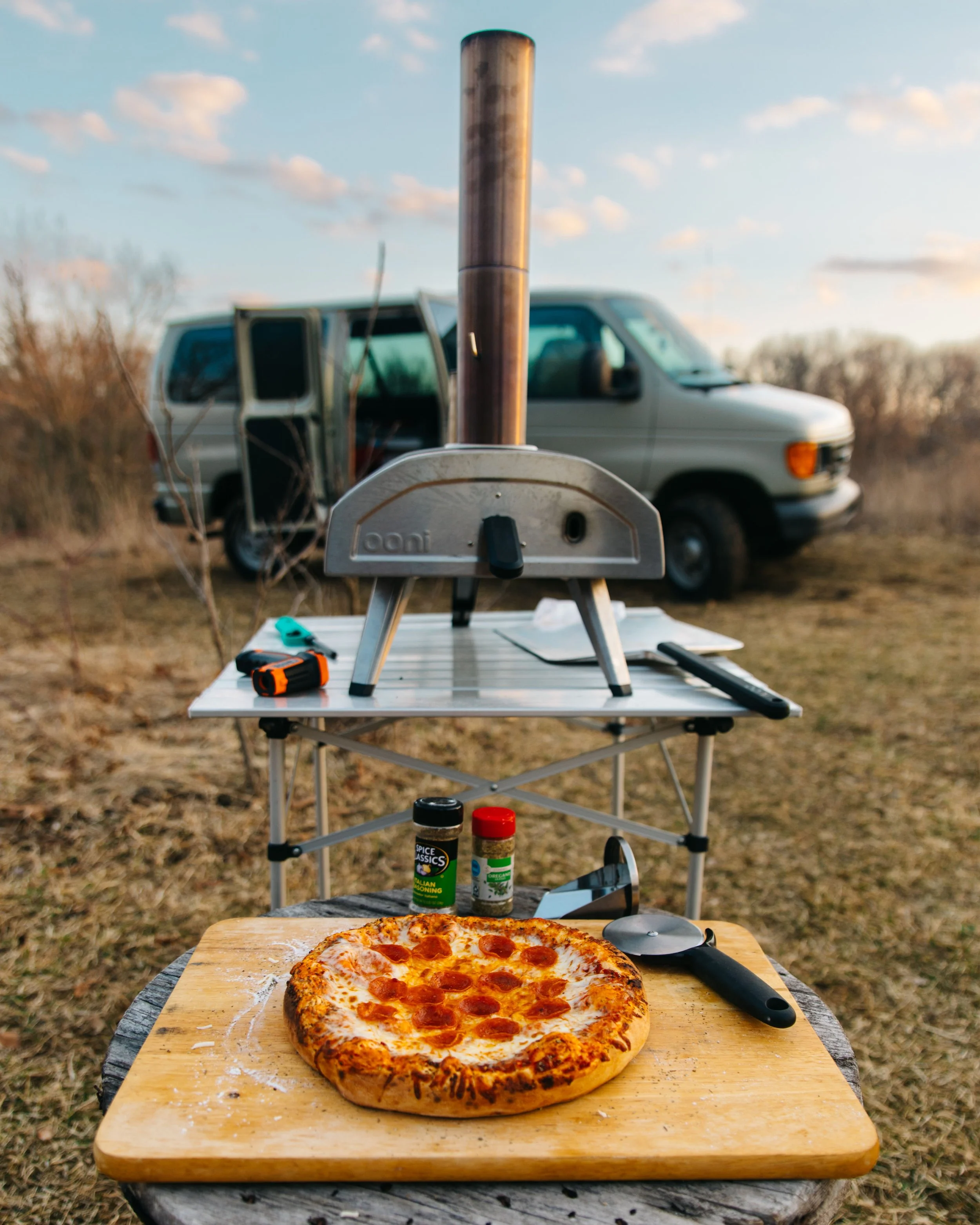 Camping And Cooking A Wood Fired Pizza In Our Ooni Pizza Oven