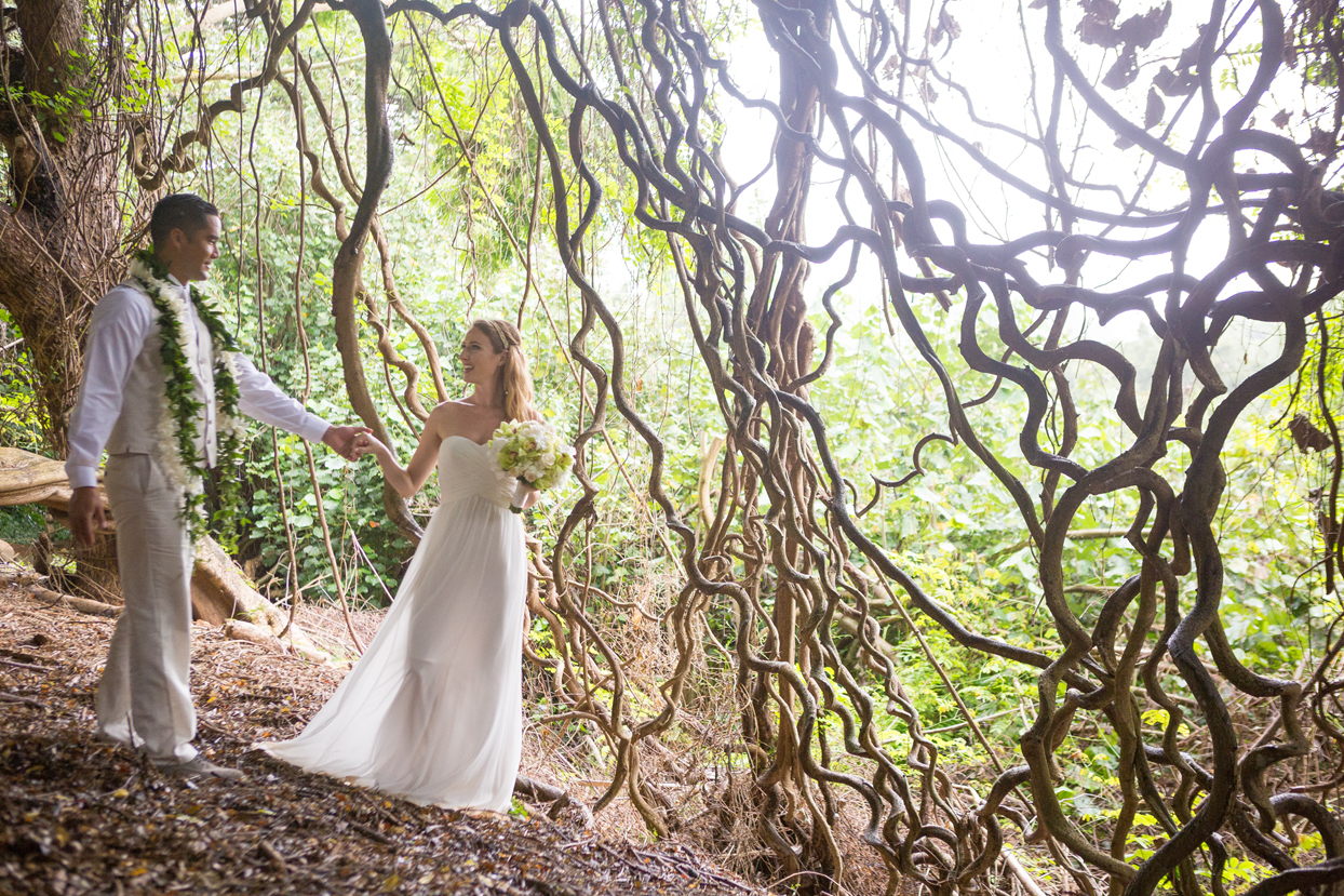 Wedding in Vine Trees in South Kauai - Hawaii Tourism Authority (HTA) / Tor Johnson