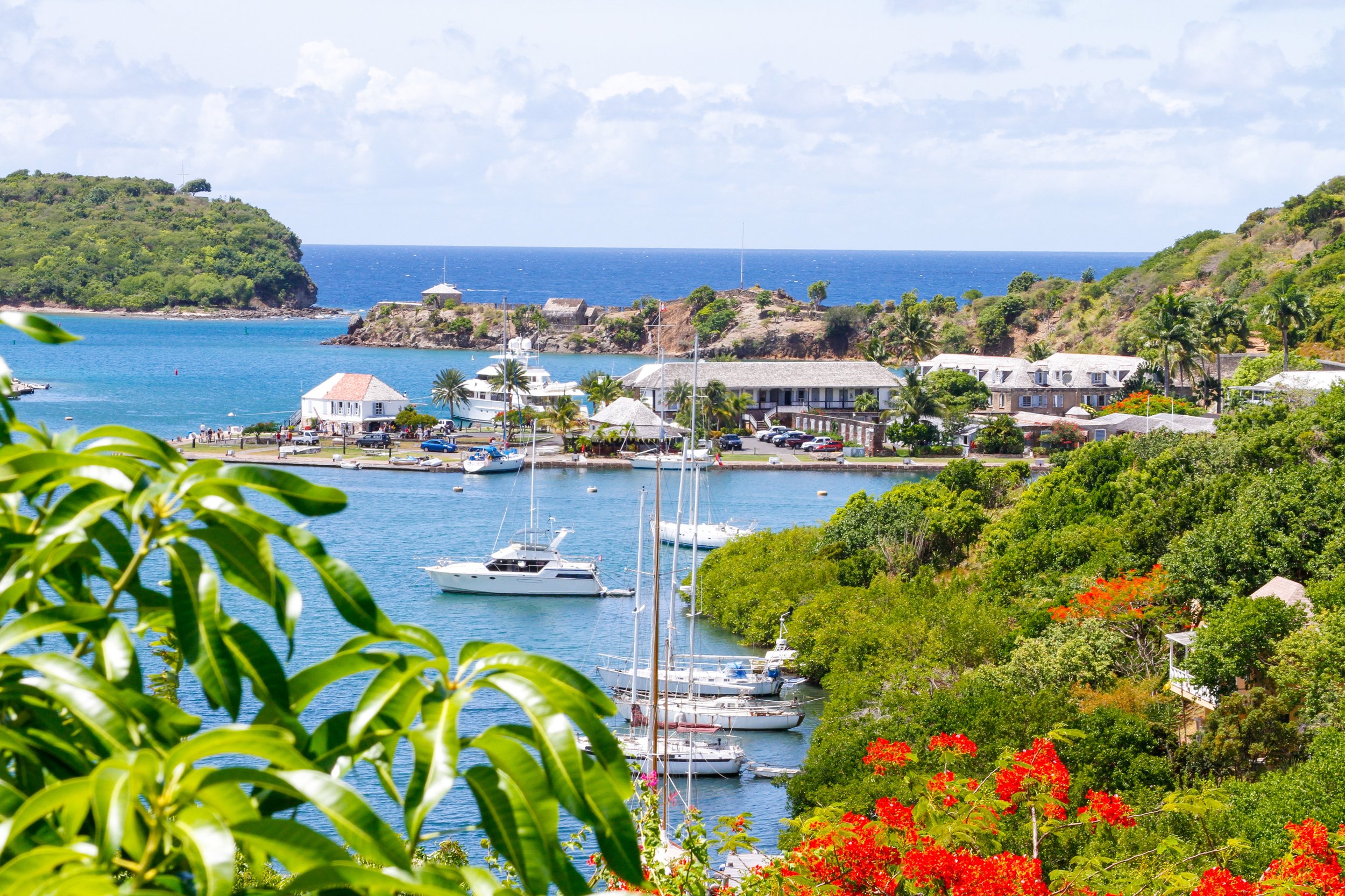 Beautiful View from Ocean's Inn Hotel - picture provided by Antigua & Barbuda tourist board