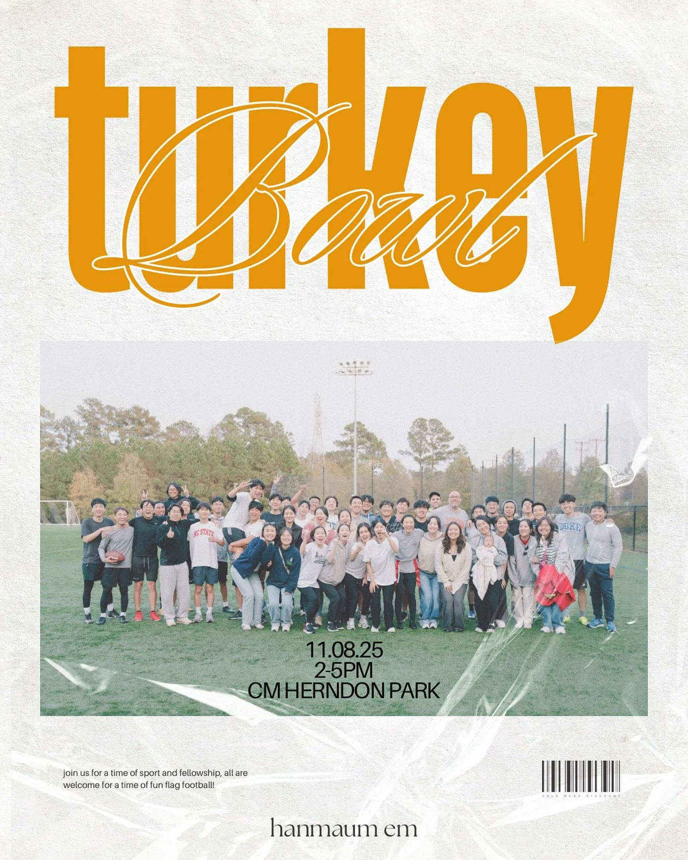 🦃 play flag football with us at our annual turkey bowl! 

don&rsquo;t want to play? come, watch, and enjoy 😉 

dm or comment below for rsvp link!