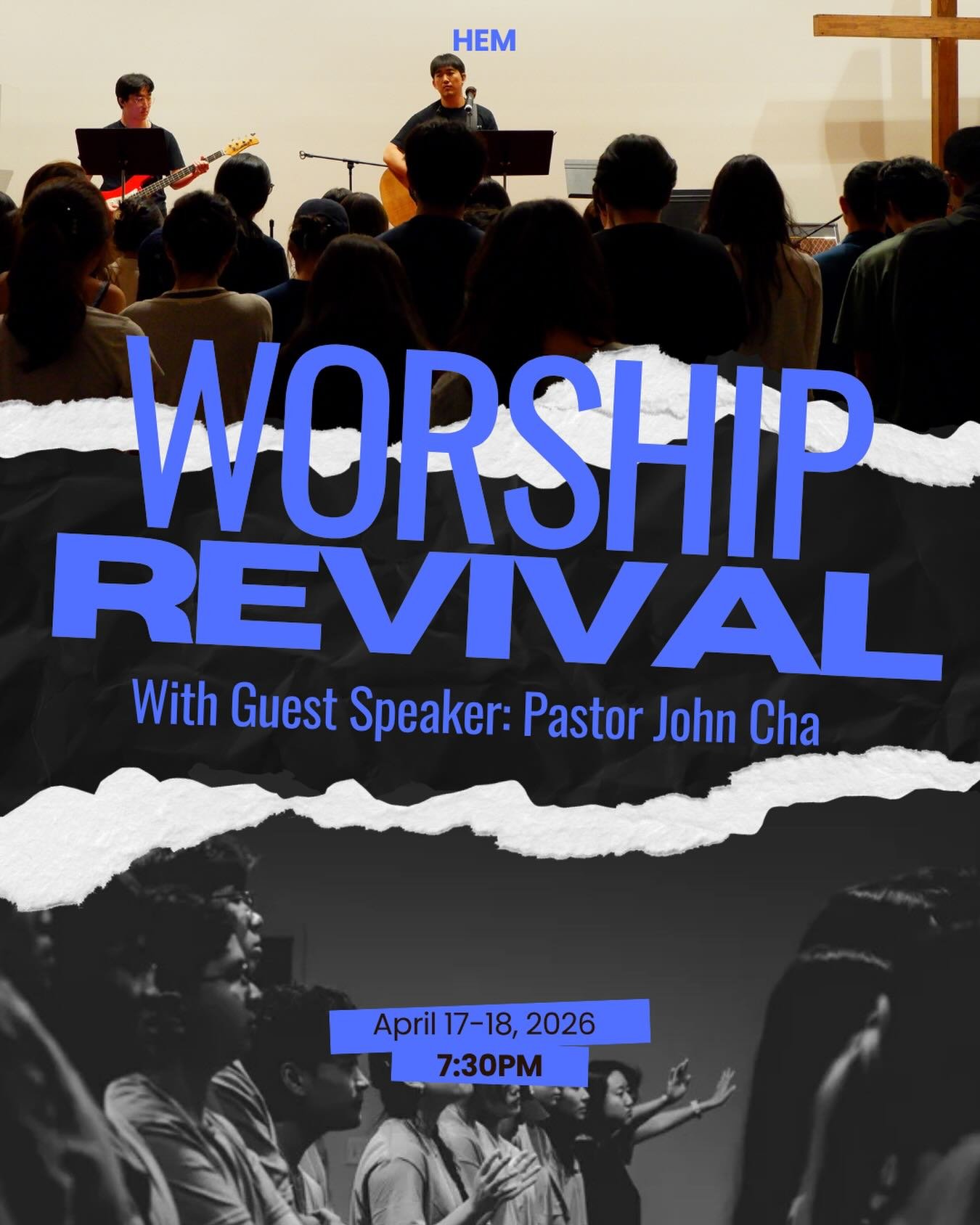Save the dates! 🙌

Join us on 4/17-4/18 for a time of worship and revival! Guest speaker Pastor John Cha will be delivering God&rsquo;s Word and we would love to have everyone join us to build up and strengthen our church community! ✝️

4/17
6:30pm 