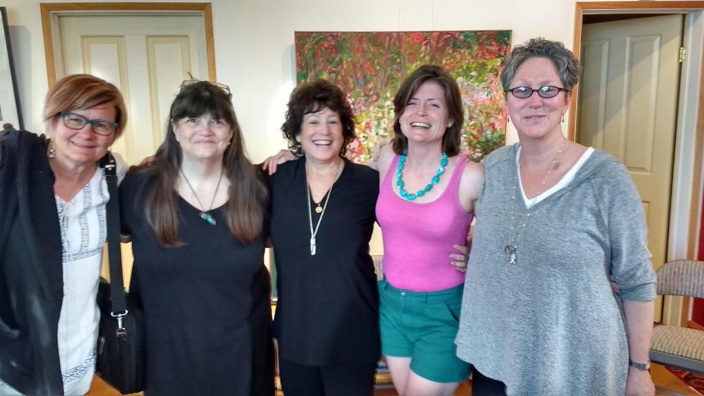 Sheryl Moore Goodspeed, Maureen Custer, Linda Schreyer, me, and Amy Ferris.