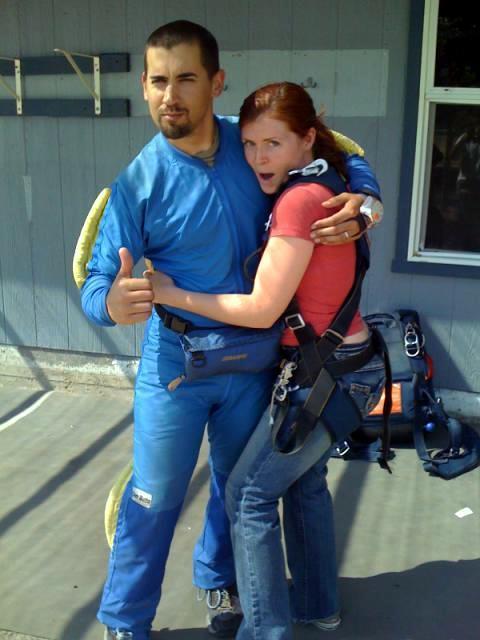 Skydiving, August 2008