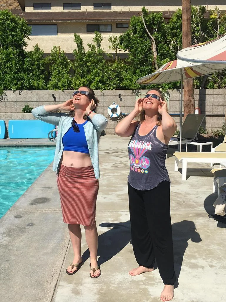 Me and Kate, Palm Springs, California – Solar Eclipse, Monday, August 21, 2017