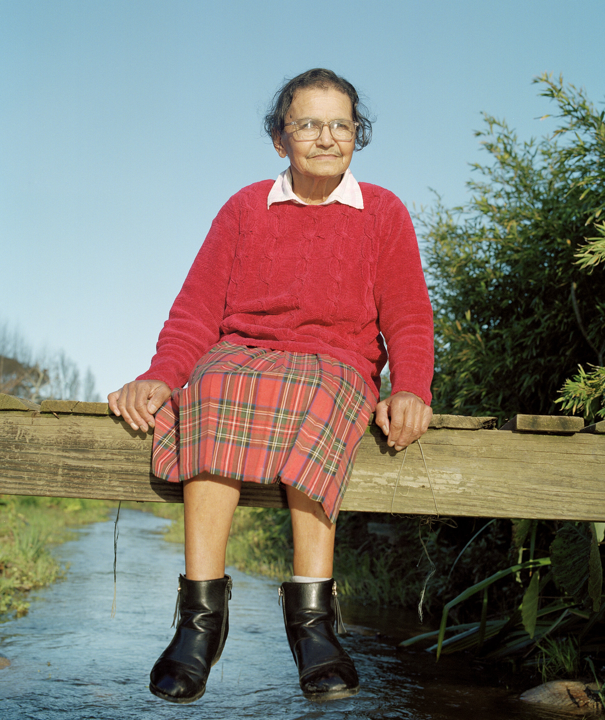  Virginia Appollis whose family lived in Violet Lane growing cut flowers. They were evicted in 1967 