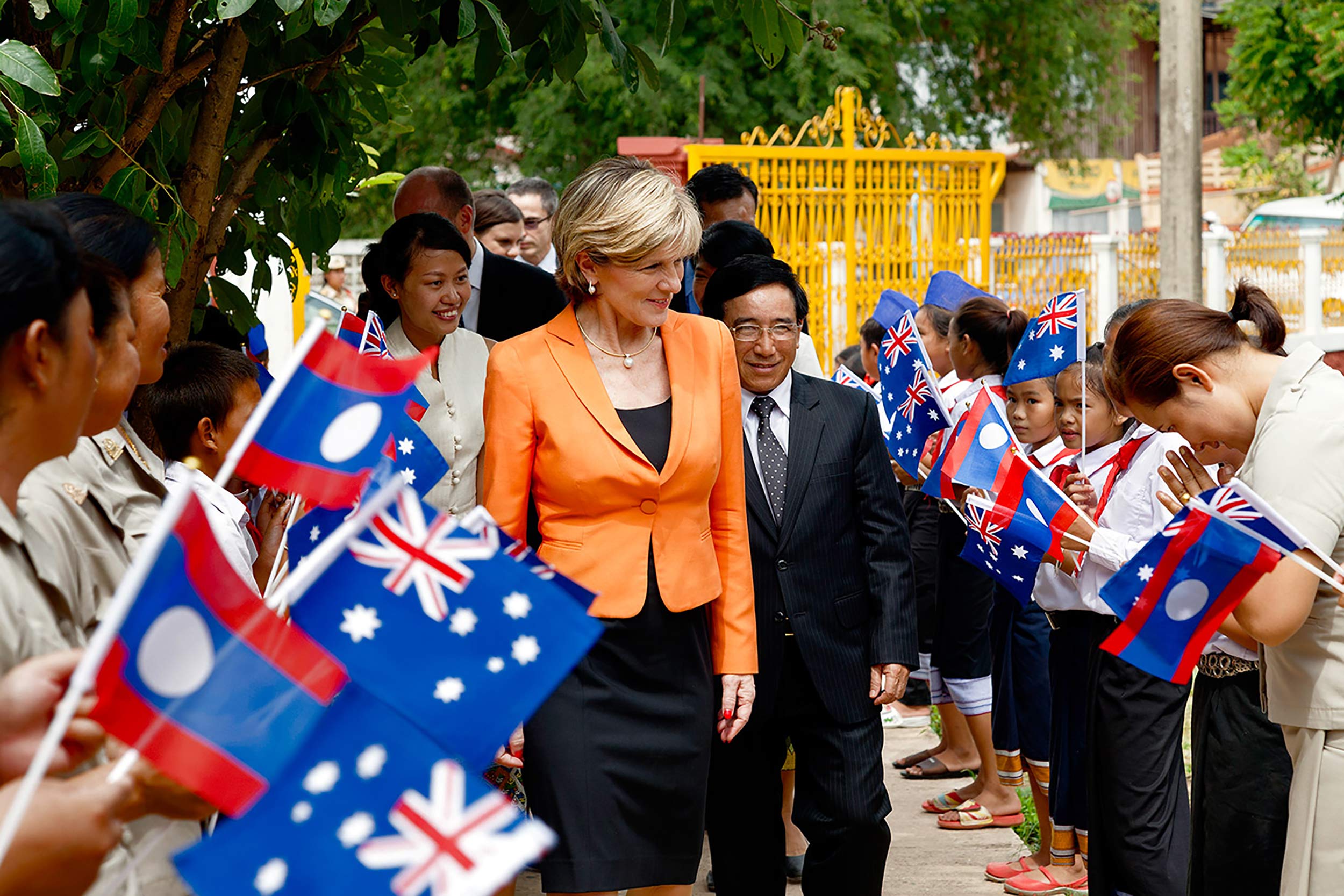 Foreign Minister Julie Bishop visit to Laos, July 2014
