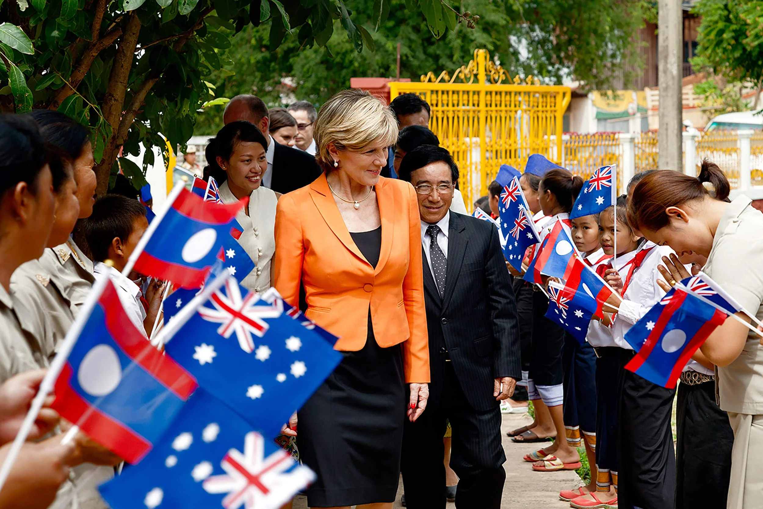 Foreign Minister Julie Bishop visit to Laos, July 2014