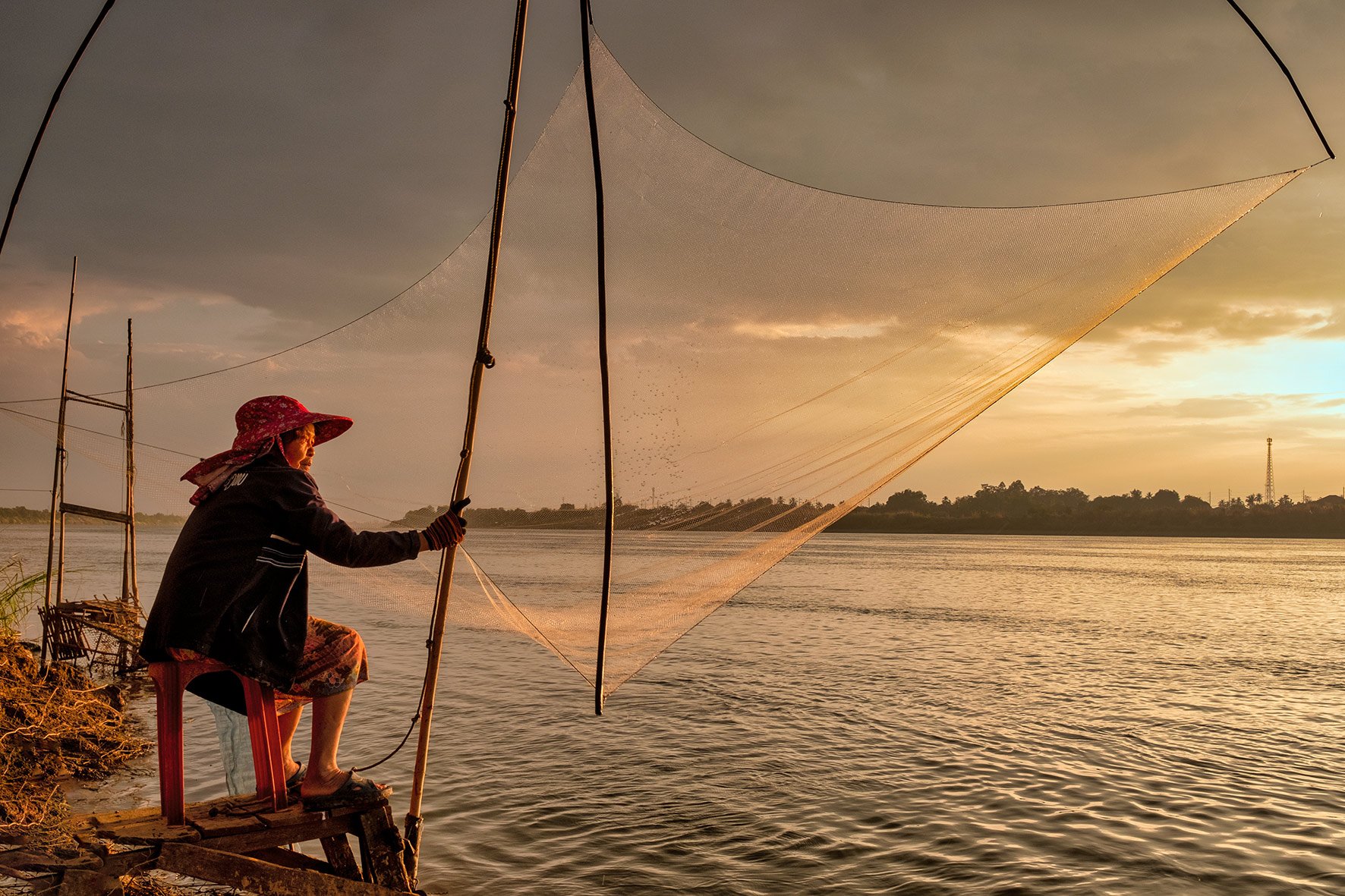 Mekong river, Vientiane