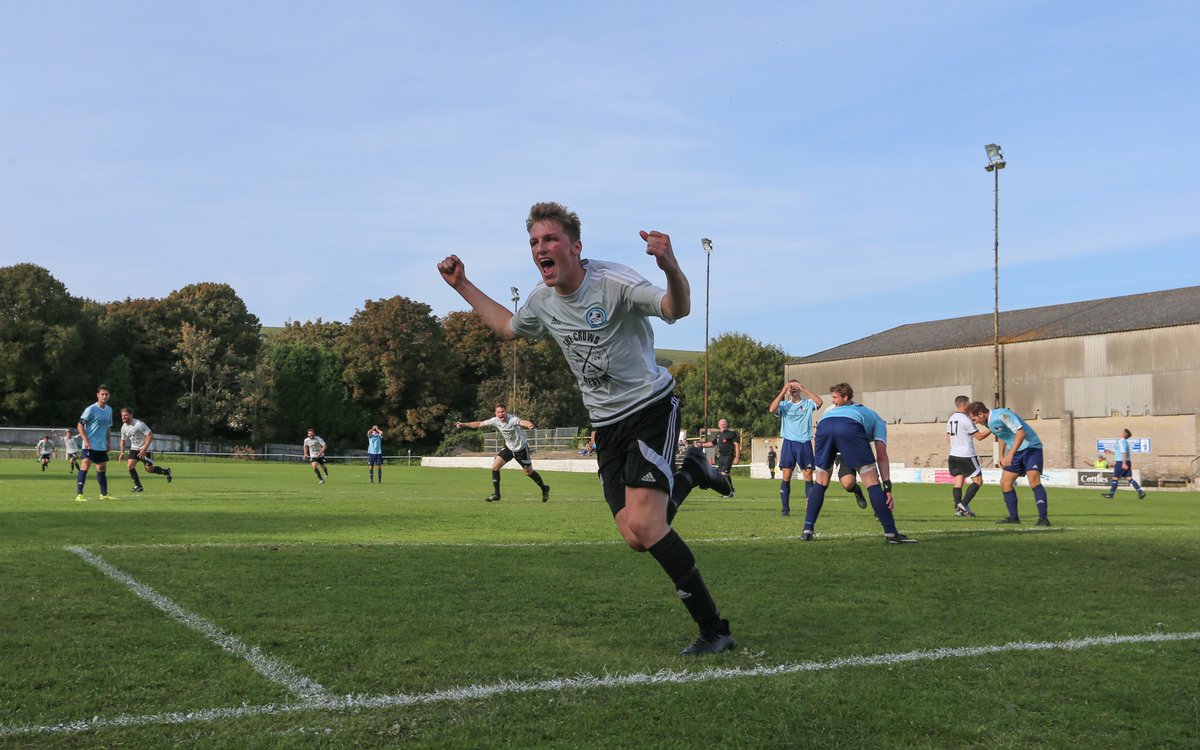 Cameron Beard nets the late winner for Swanage - the road to Wembley continues!