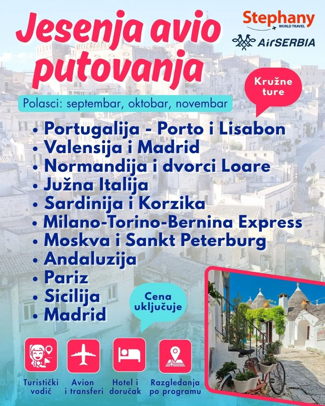 avio putovanja 