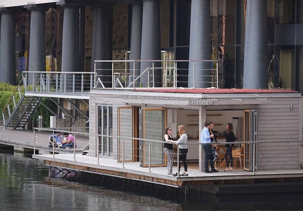 St Katherines Docks Floating Meeting Space in Central London.jpg