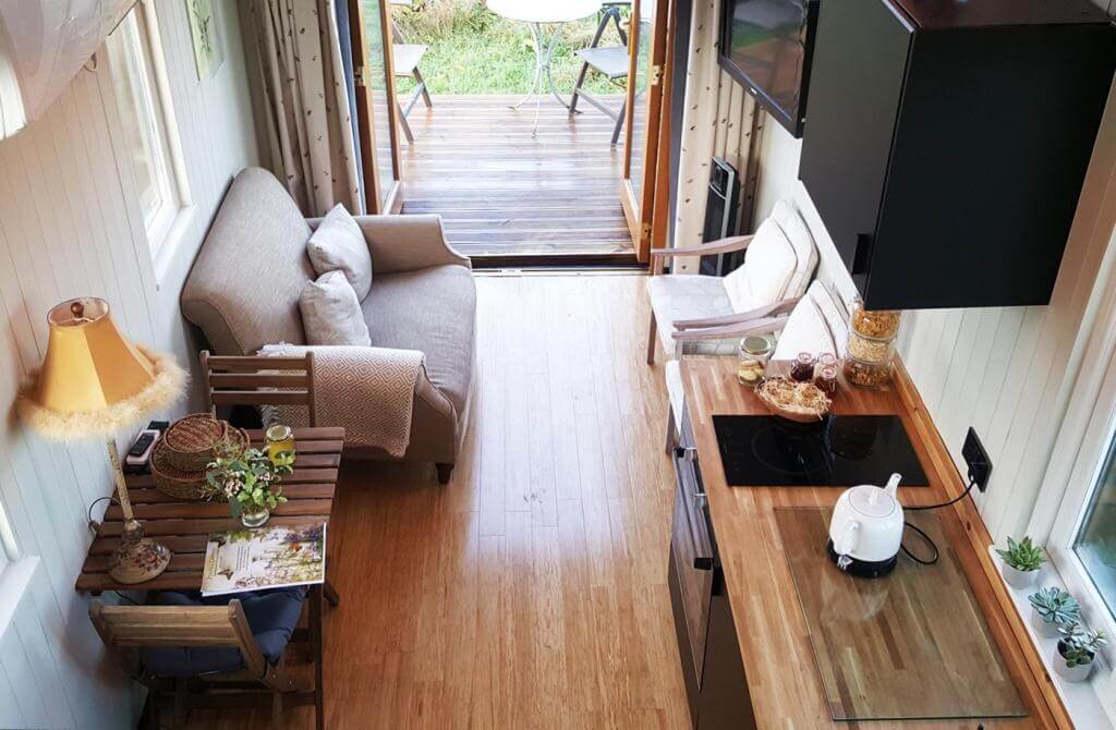 Tiny house View From Loft into Living Space.jpg