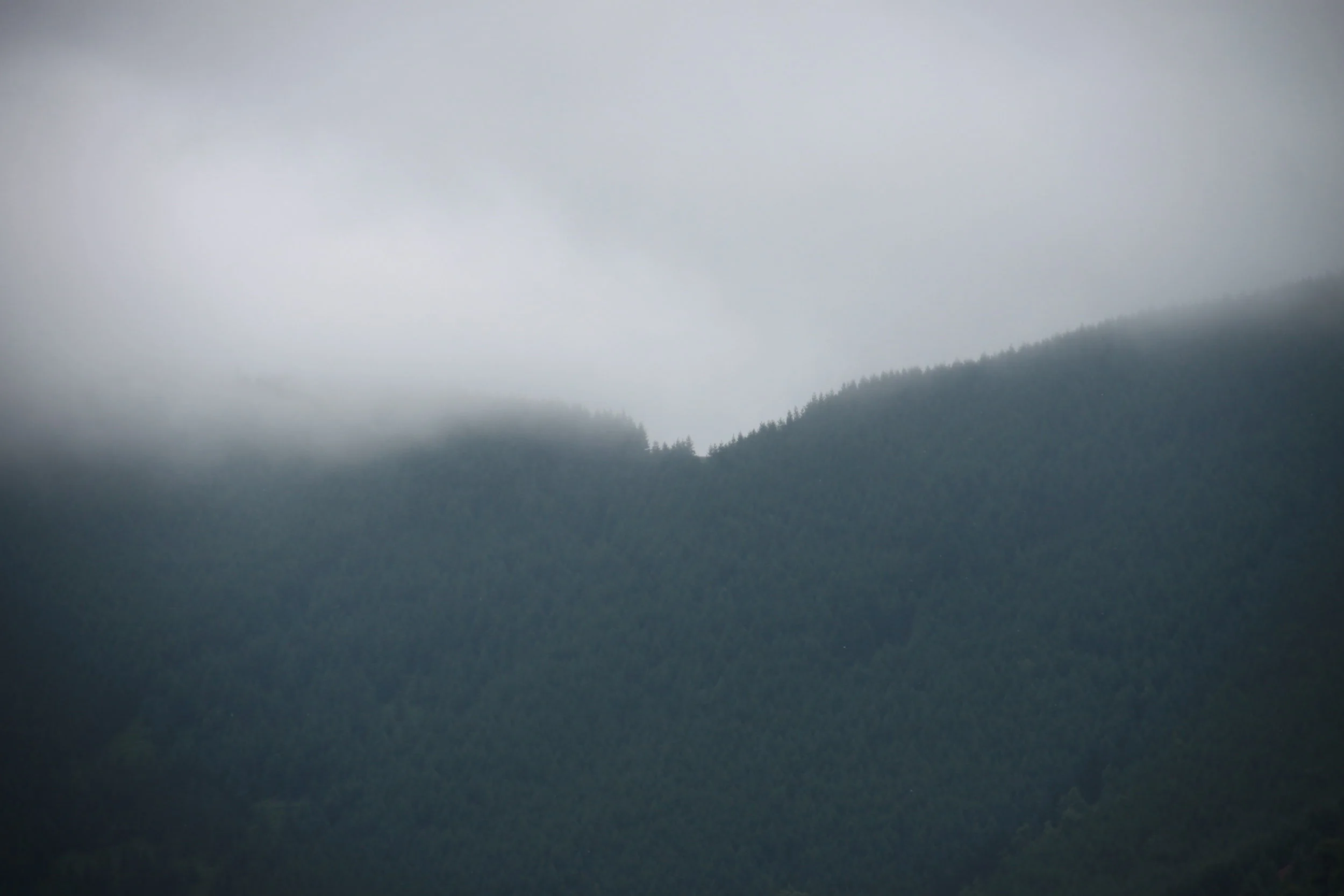 Morning fog over mountain