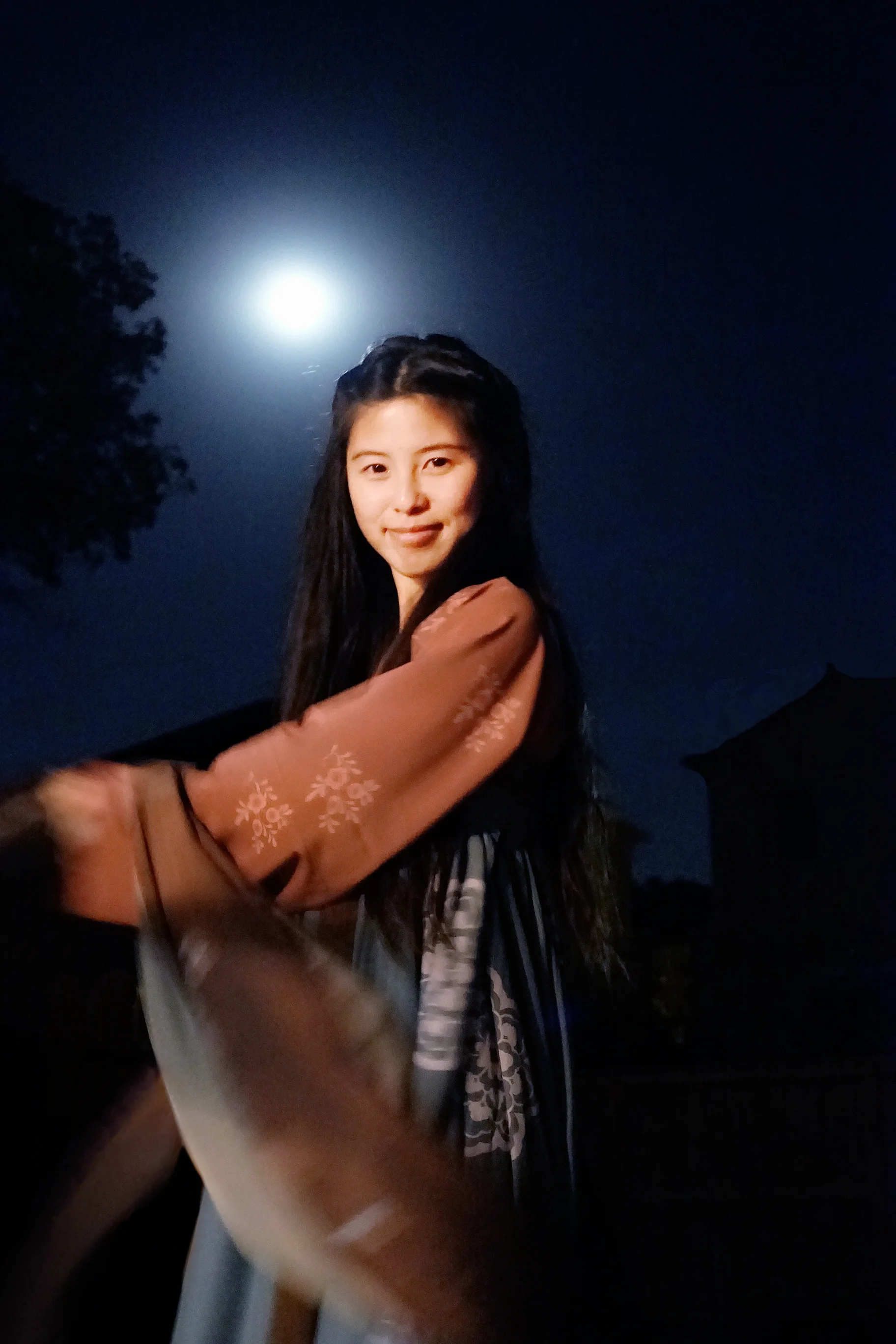 Model: Xuewei, my former land lady in Tang Dynasty style costume on Mid Autumn's Day 2014