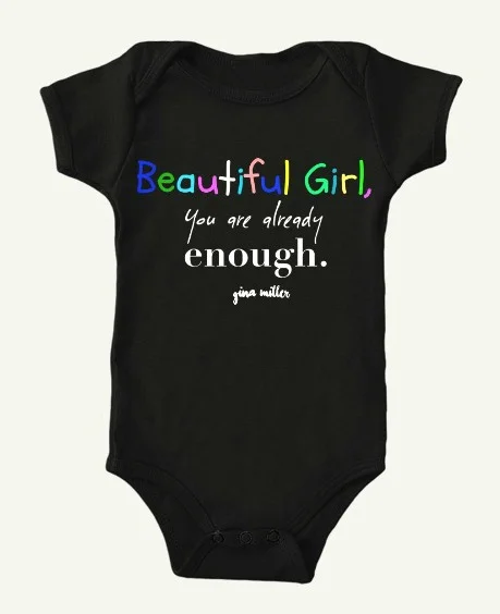 Beautiful Girl Onesie (Black)