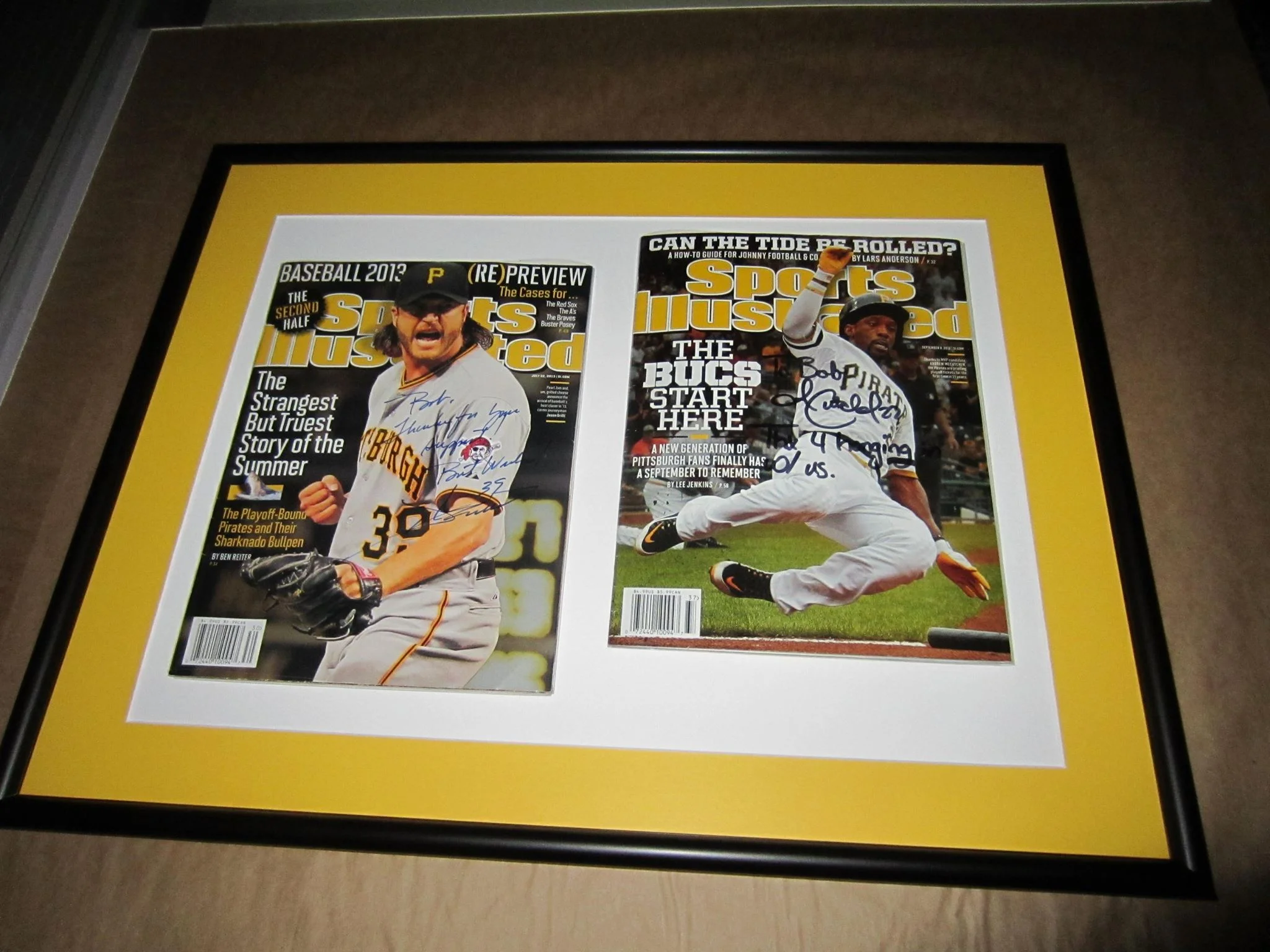 Pittsburgh Pirates Sports Illustrated cover display