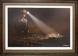 Console Energy Ad framed for office display