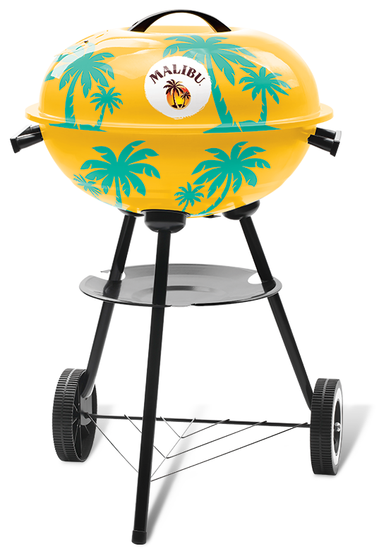 Hawaiian inspired grill for Malibu Rum