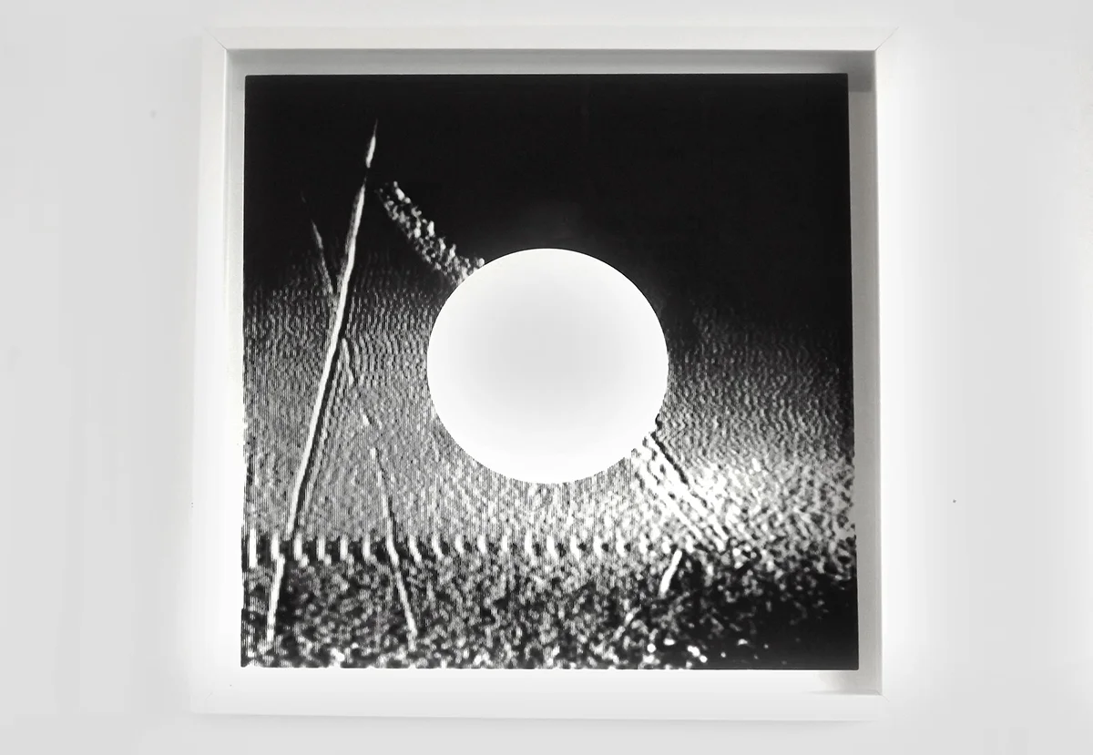white fields no. 1 : layer screen-print on southbank smooth 310gsm cut edge paper 50cm X 50cm framed - £155