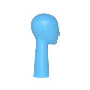 Abstract Female Head Form Blue Siegel Stockman