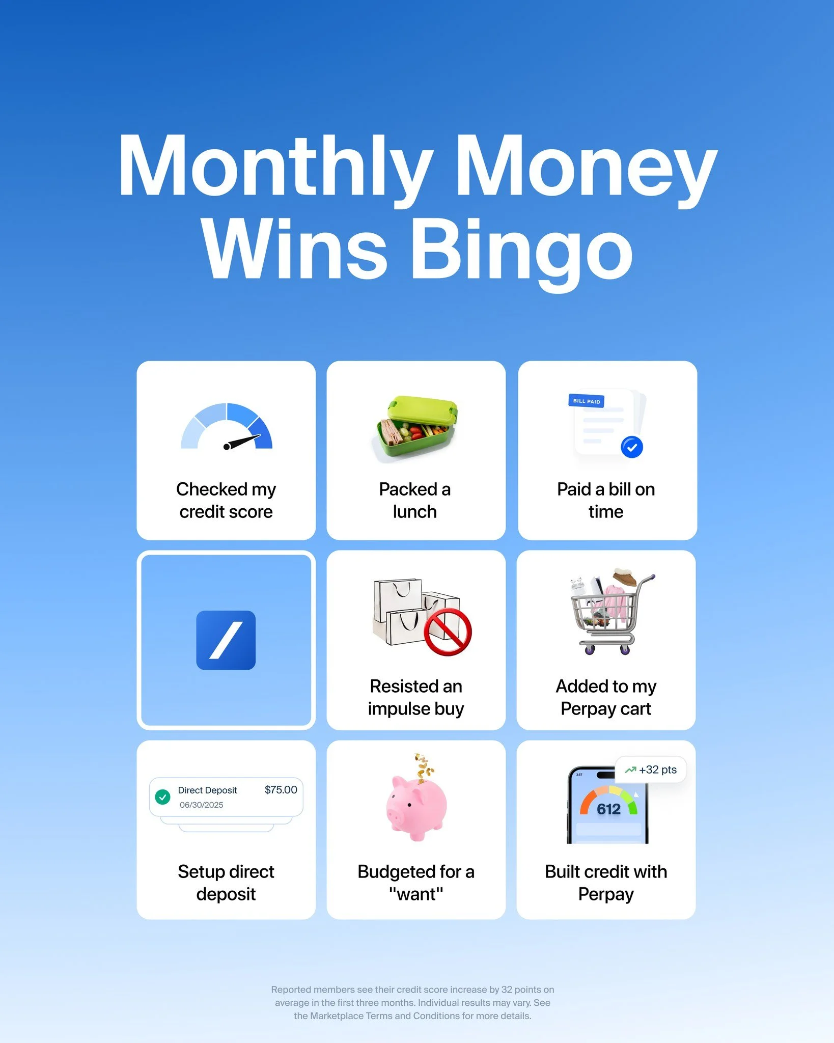 We are kicking off the new month strong 💪 

How many of these have you checked off so far? 👀

#Perpay #PaycheckPoweredProgress #FinancialWins