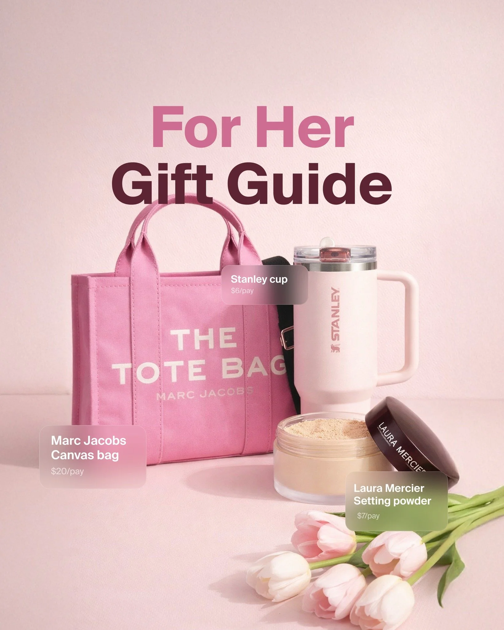 Make her day a little brighter ☀️ Shop our curated gift guide for the perfect gift! 

#Perpay #PaycheckPoweredProgress  #GiftGuide #SmartShopping