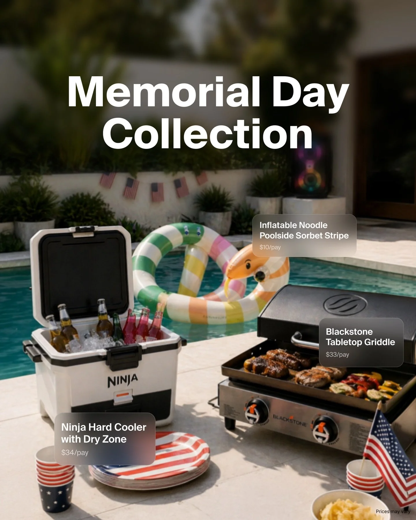 Memorial Day weekend is almost here! Ready to kick off summer? ☀️🍔

Get your backyard barbecue-ready with our Memorial Day Collection.

Disclosures:
The Marketplace is Subject to Credit Approval, See Terms for More Information

 #Perpay #PaycheckPow