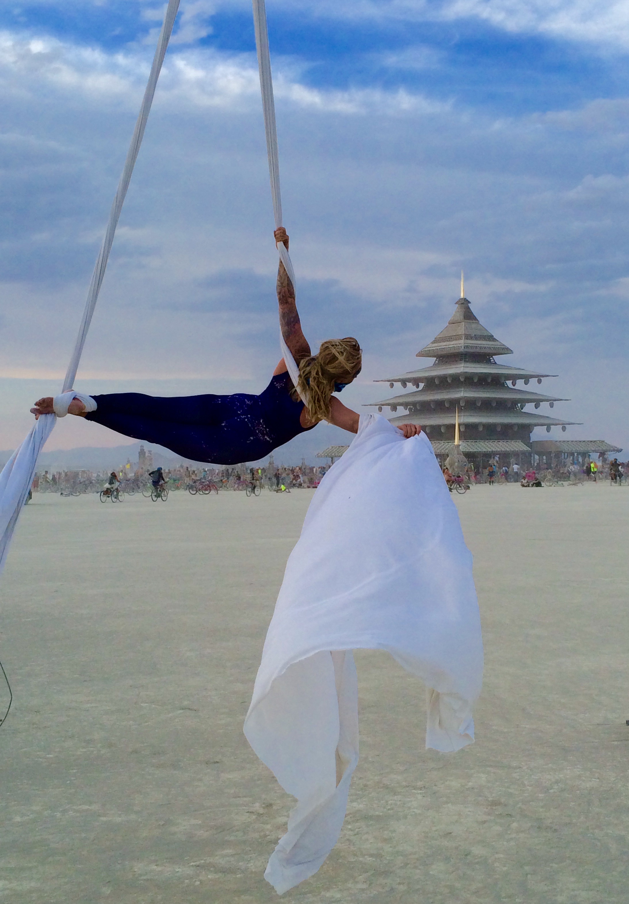  Aerial Performance at the Temple, Burning Man 2016 