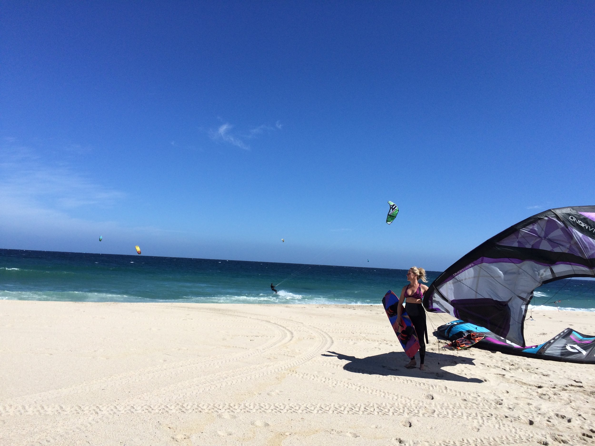  Kite surfing in Los Barriles, Baja, Mexico 