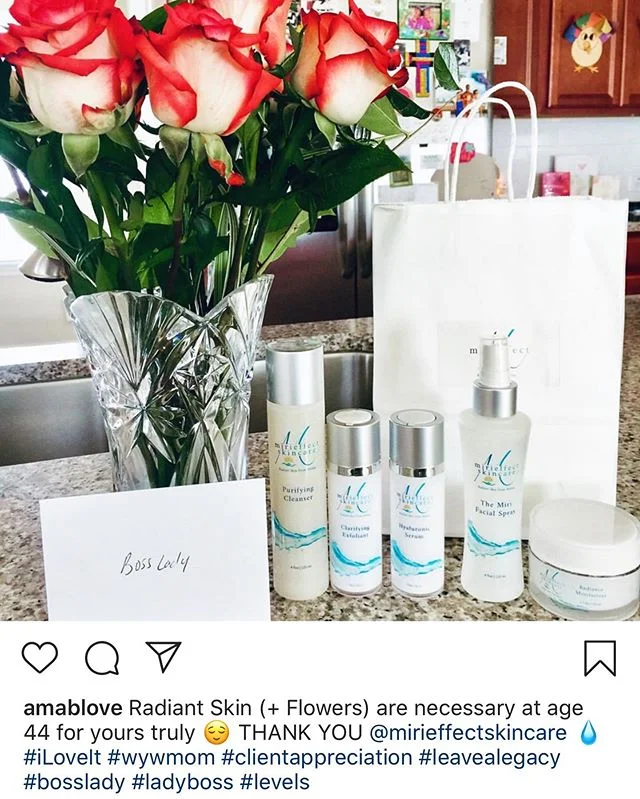 What a great start to the week! Thank you Boss Lady for always supporting ❤️ #MiriEffectSkincare 
#TheMiriEffect
#RadianceCollection