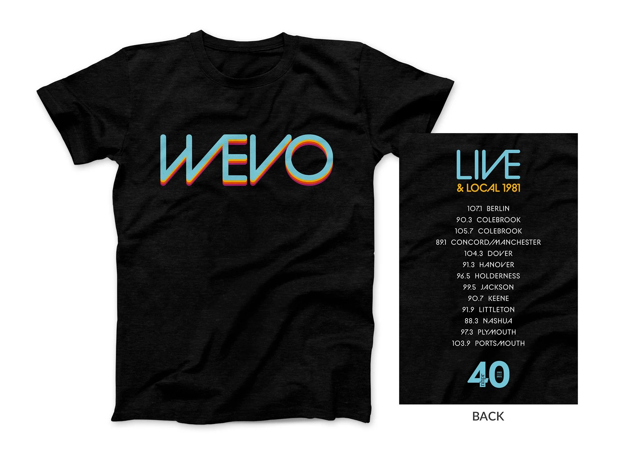 WEVO 40th Anniversary Vintage T-shirt