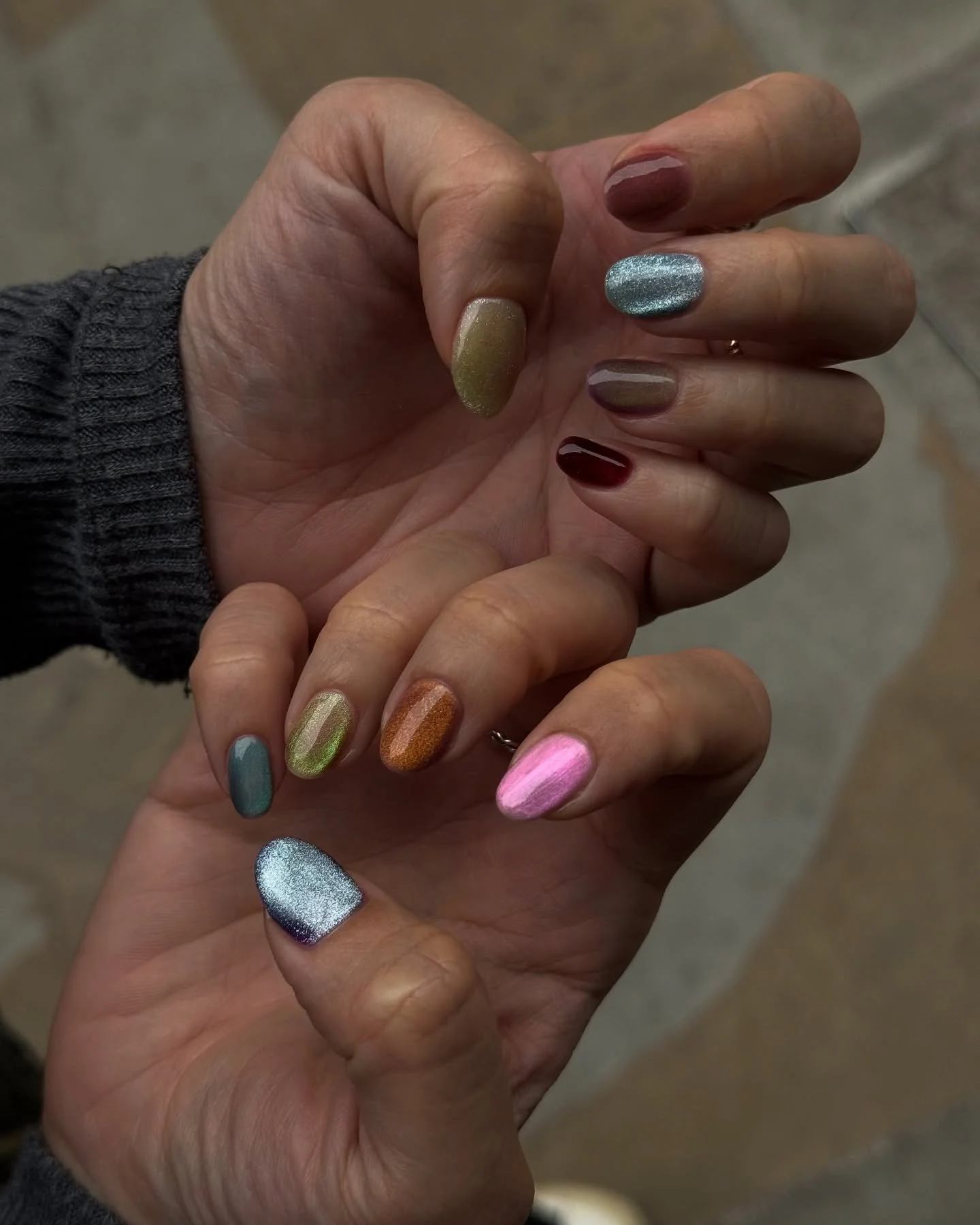 Cat-eye extravaganza ✨🪩

Book for category 1 to get this look. 

by #selfish_irina 
.
.
.
.
#nailartspitalfields #nailarteastlondon #nailartshoreditch #ukranianmanicurelondon #minimalistmani #russianmanicurelondon #nailartlondon #cateye #koreannails