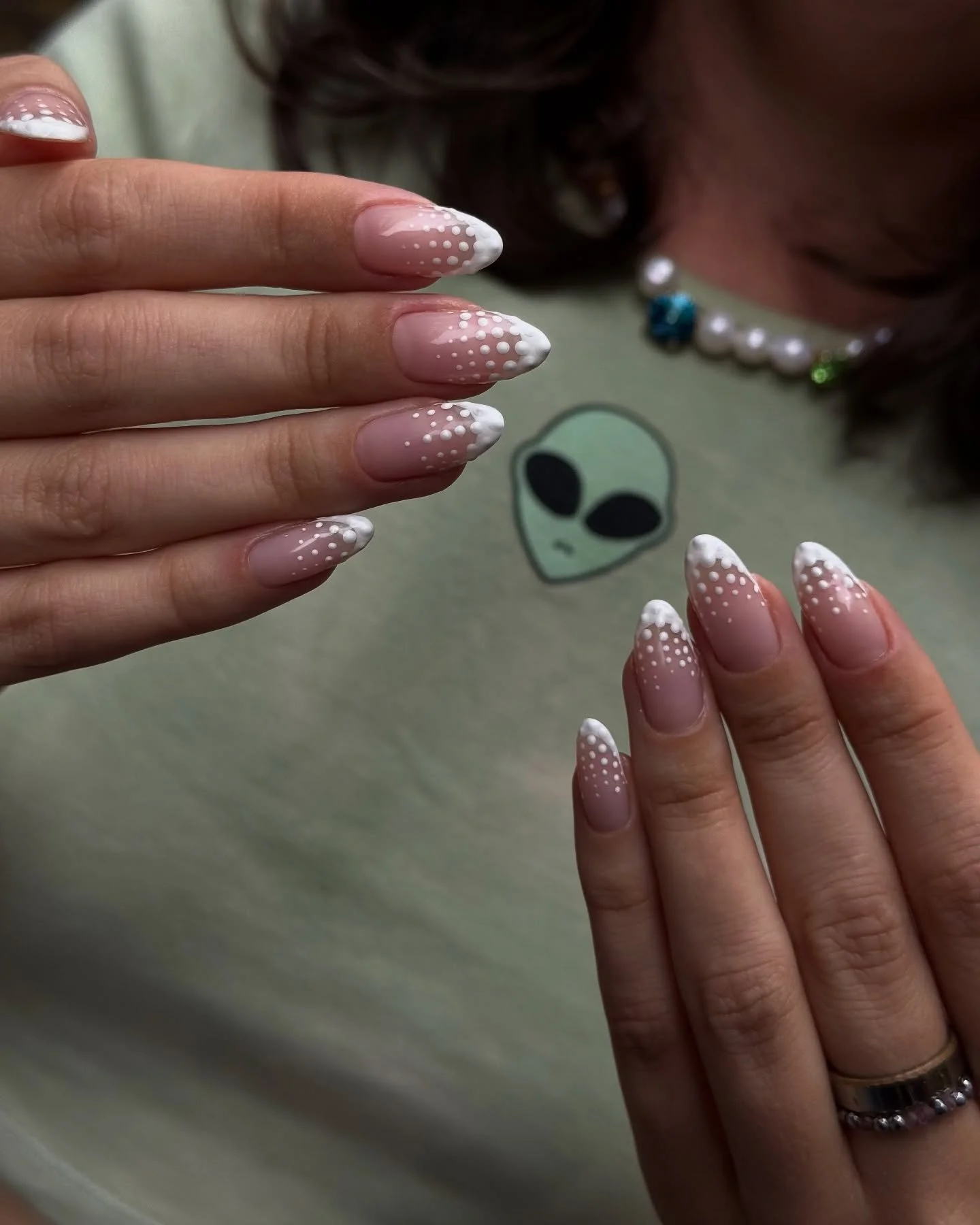 Serving chic vibes with this polka dot ➕french combo 🎀👙.

category 2 by #selfish_vicky 
.
.
.
.
.
.
 #nailartlondon #nailartspitalfields #nailarteastlondon #nailartshoreditch #ukranianmanicurelondon #russianmanicurelondon #biabspitalfields #лондонм