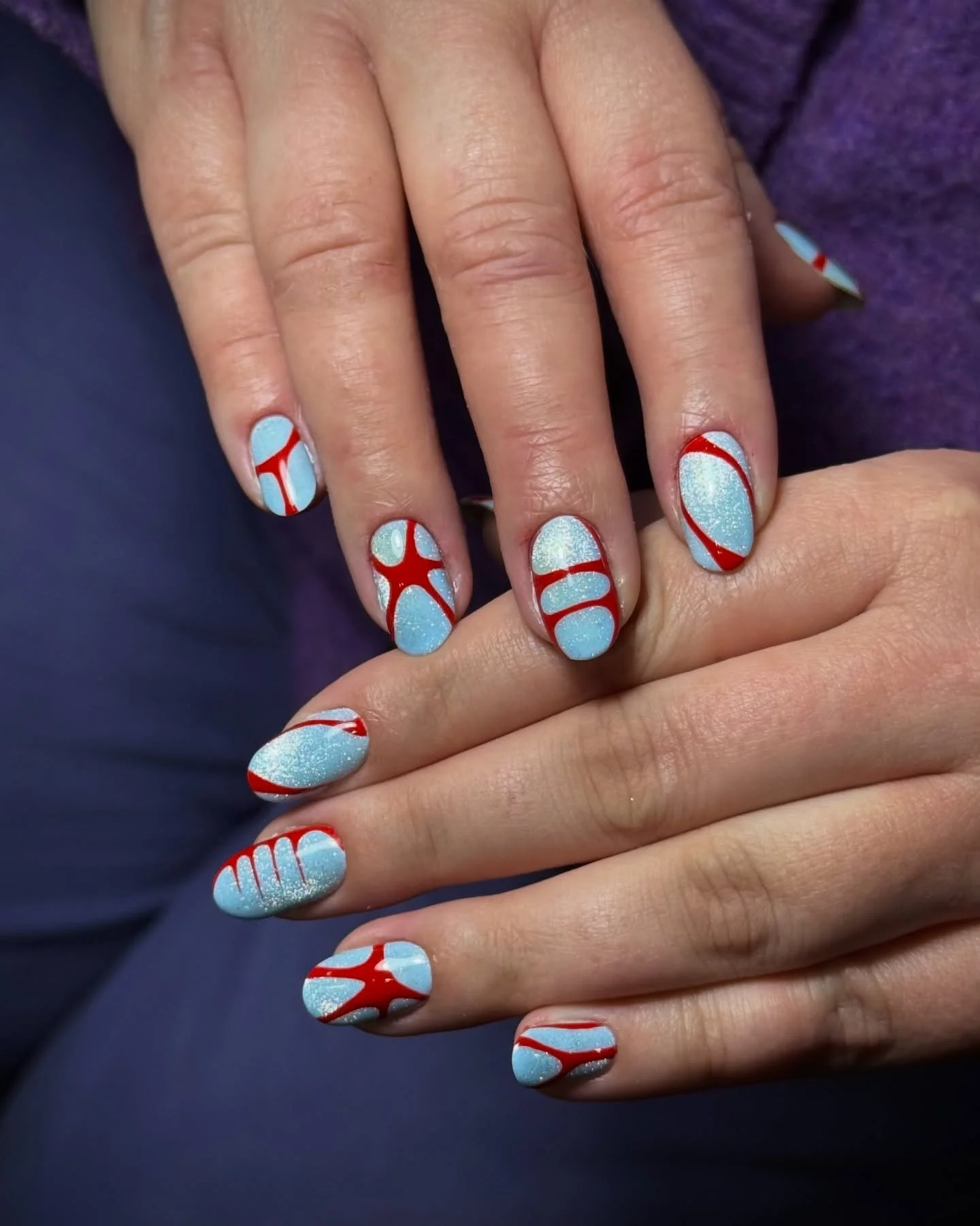 A stunning recreation of Hani Nails design by #selfish_inna for the lovely Lena 🐬 💋. 
Book for category 3 art to get this look ✨ 

#nailartlondon #russianmanicurelondon #лондонногти