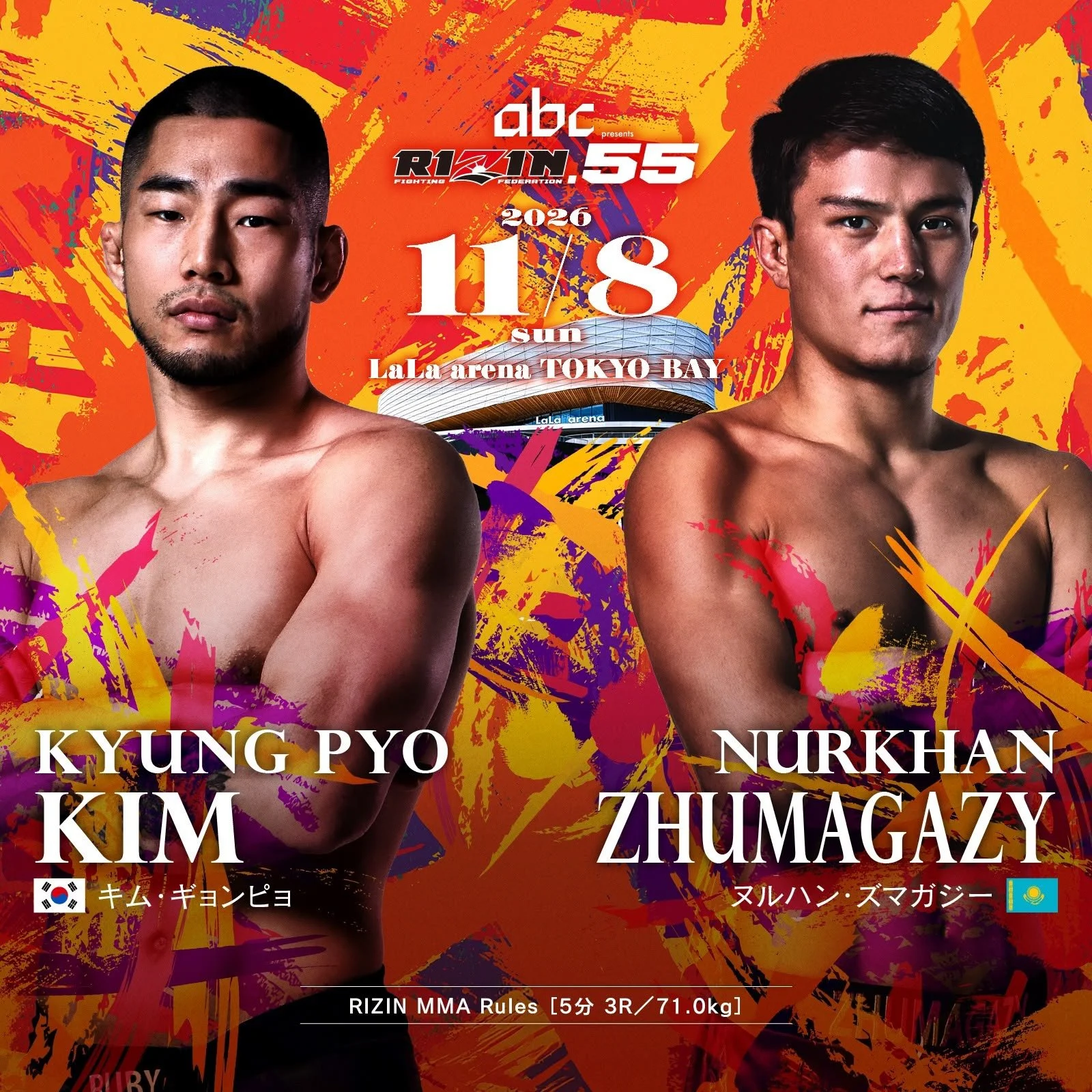 Rizin 55: Kyung Pyo Kim vs Nurkhan Zhumagazy
