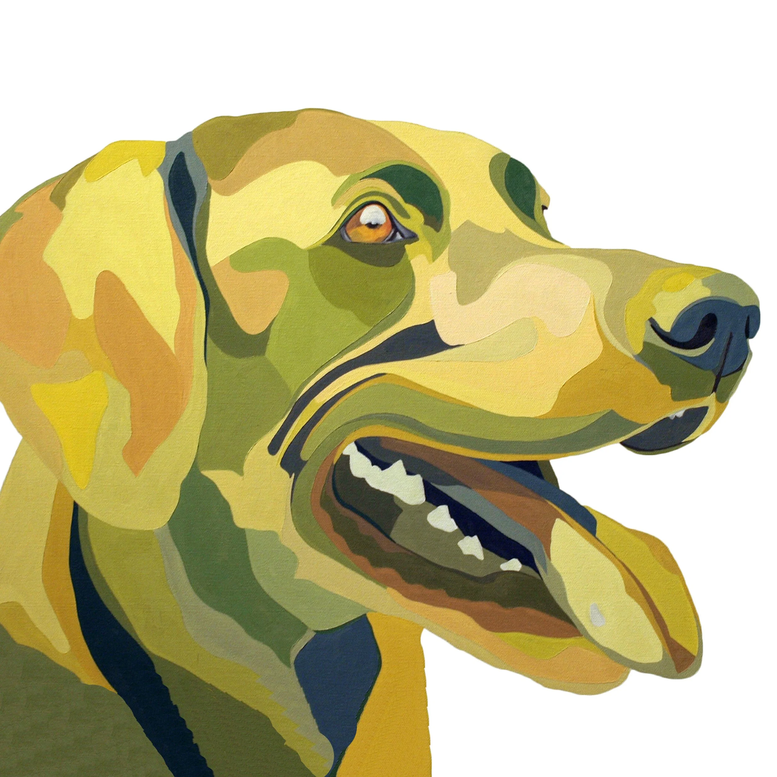 Giclee Print: Yellow Lab