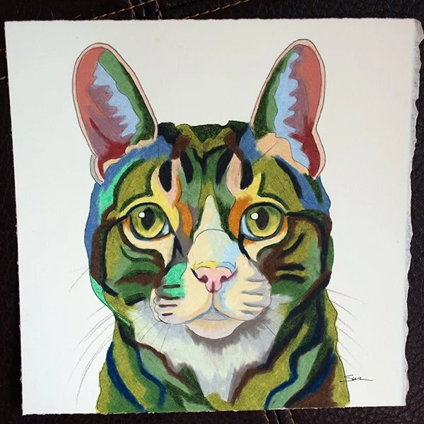 6x6 Colored Pencil Portrait