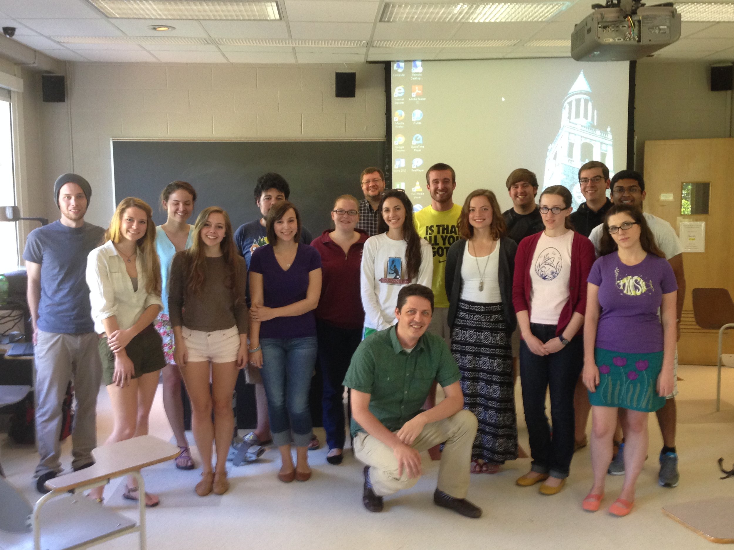 Photo from a course on Modern Muslims and the Qur'an at at UNC, Chapel Hill, 2014.