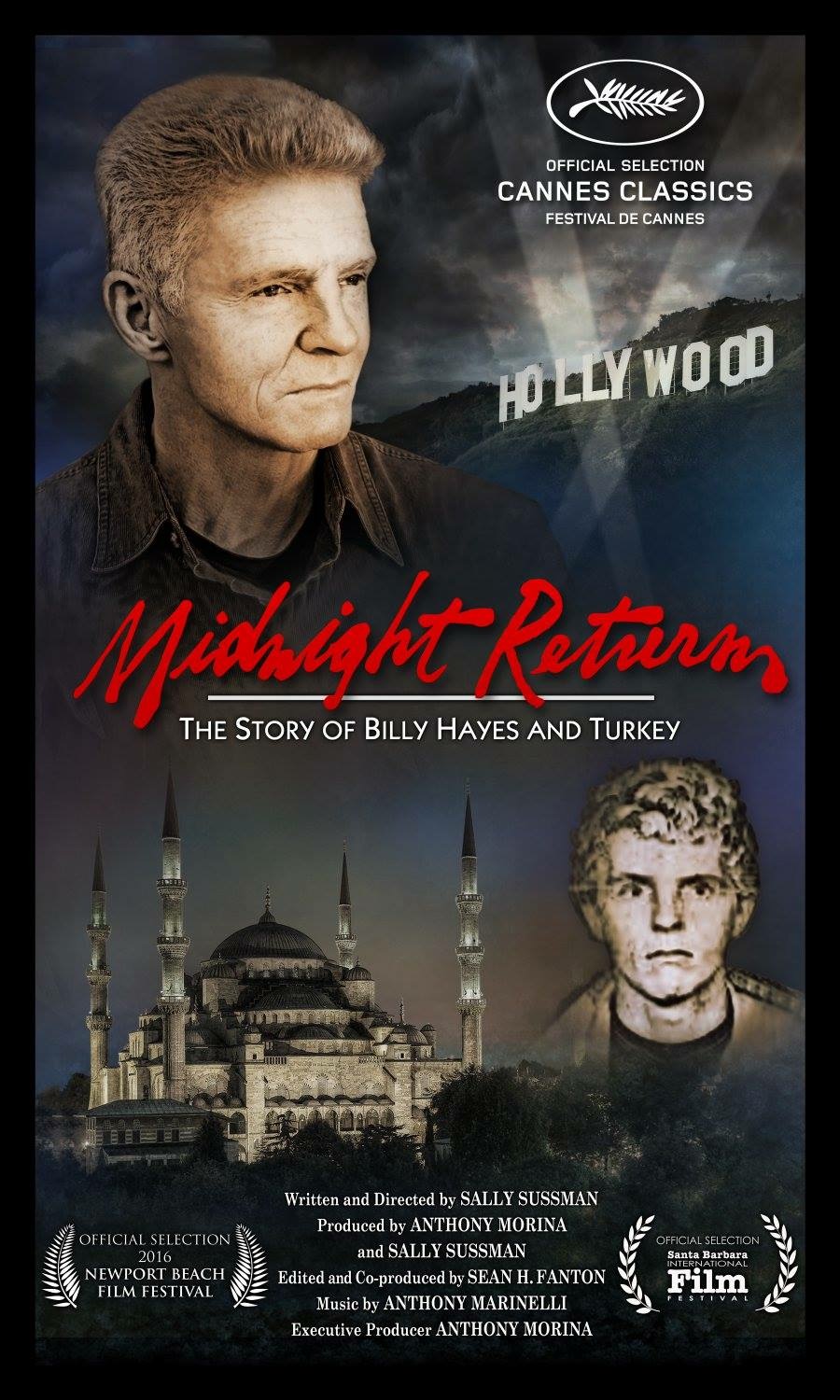 Feature documentary entitled "Midnight Return," which we sound designed and mixed will have it's world premiere at the Cannes Film Festival in May. It was written and directed by Sally Sussman and edited by Sean Fanton. The doc explores the enduring and emotional power of film as seen through the lens of the blockbuster success, "Midnight Express." It stars Billy Hayes as himself.