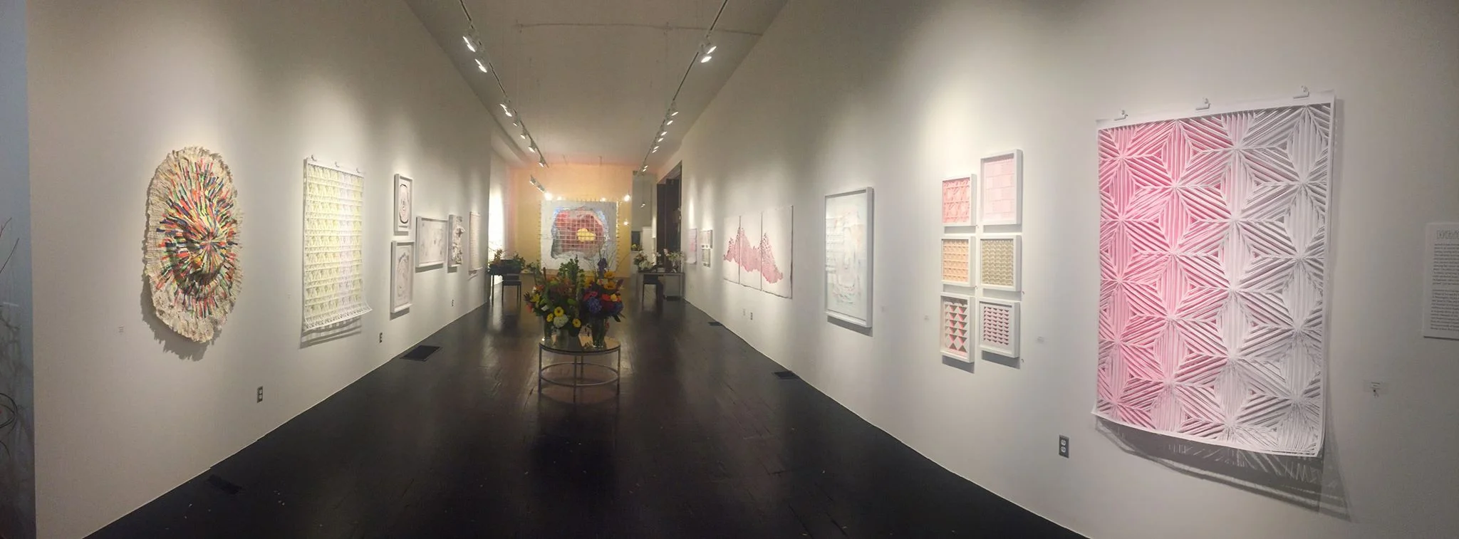 view of installation in the gallery