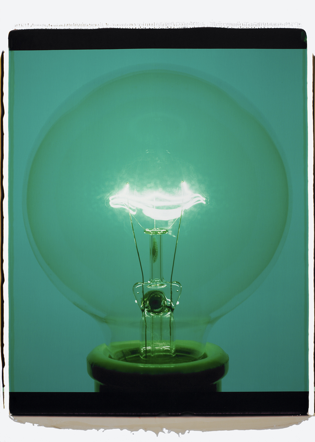 "Light Bulb 14341, 2007," Color Polaroid.
