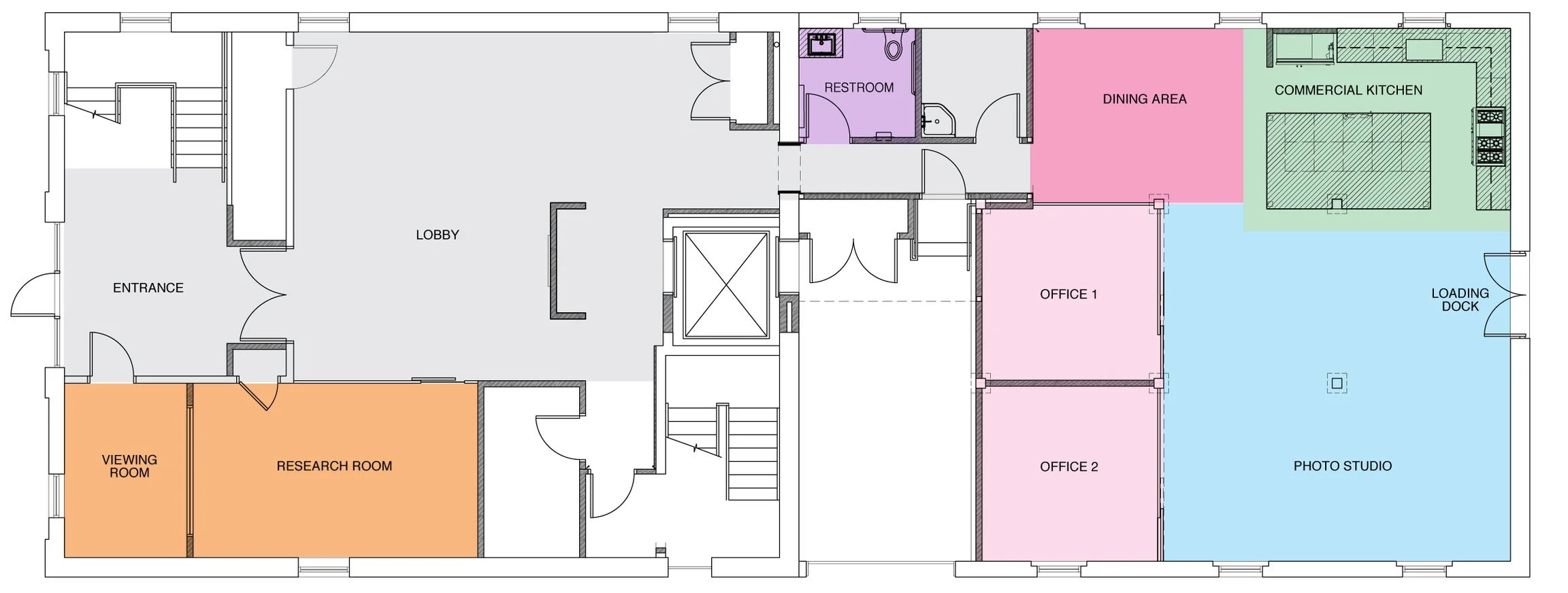 Office Space Rental Floor Plan, NJ