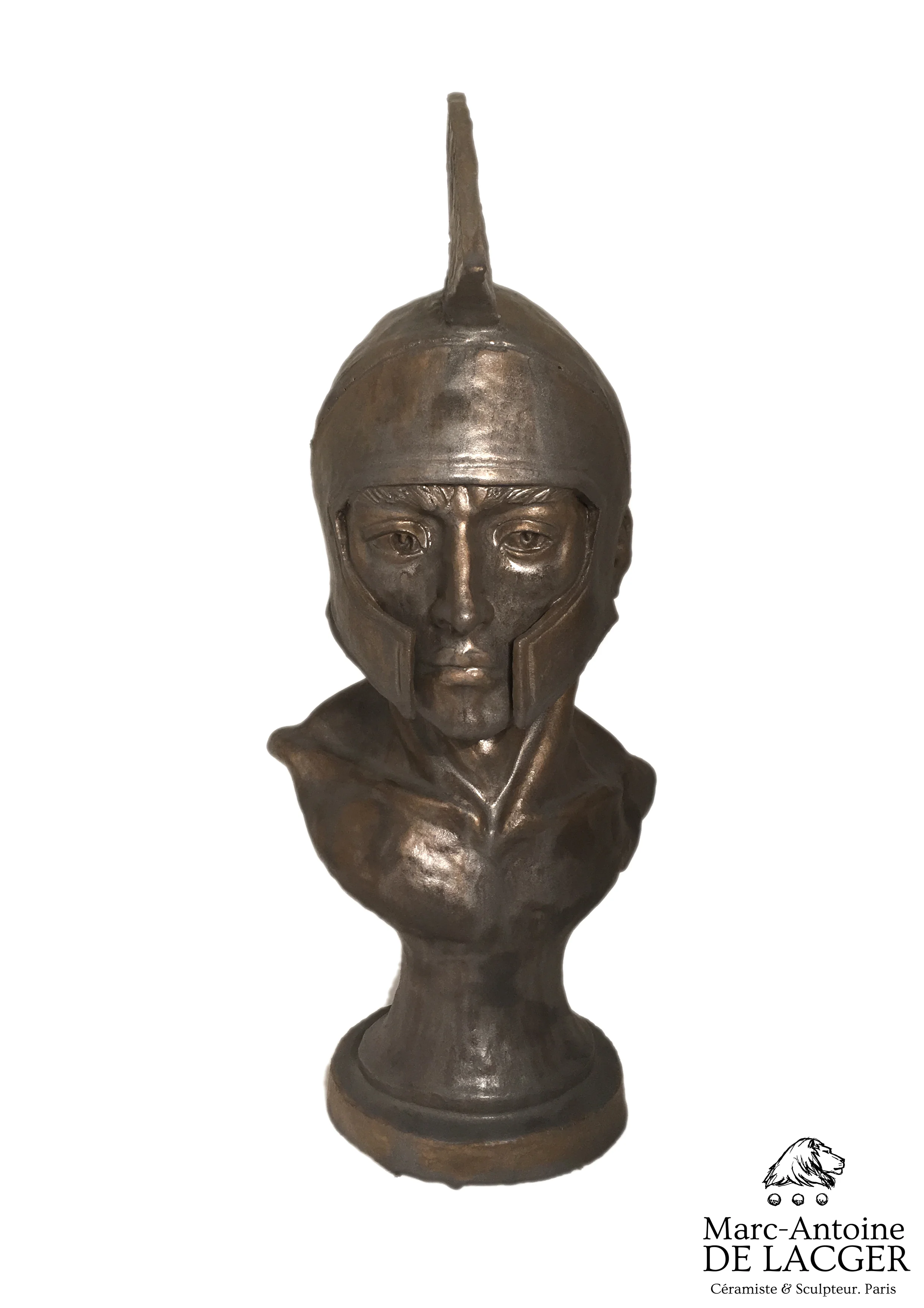 "Hoplite après la bataille". Marc-Antoine de Lacger. Tous droits réservés.