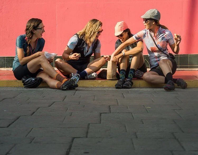 Emily (second from left) and her Machines for Freedom crew in Los Angeles. Photo by: Tracy L. Chandler