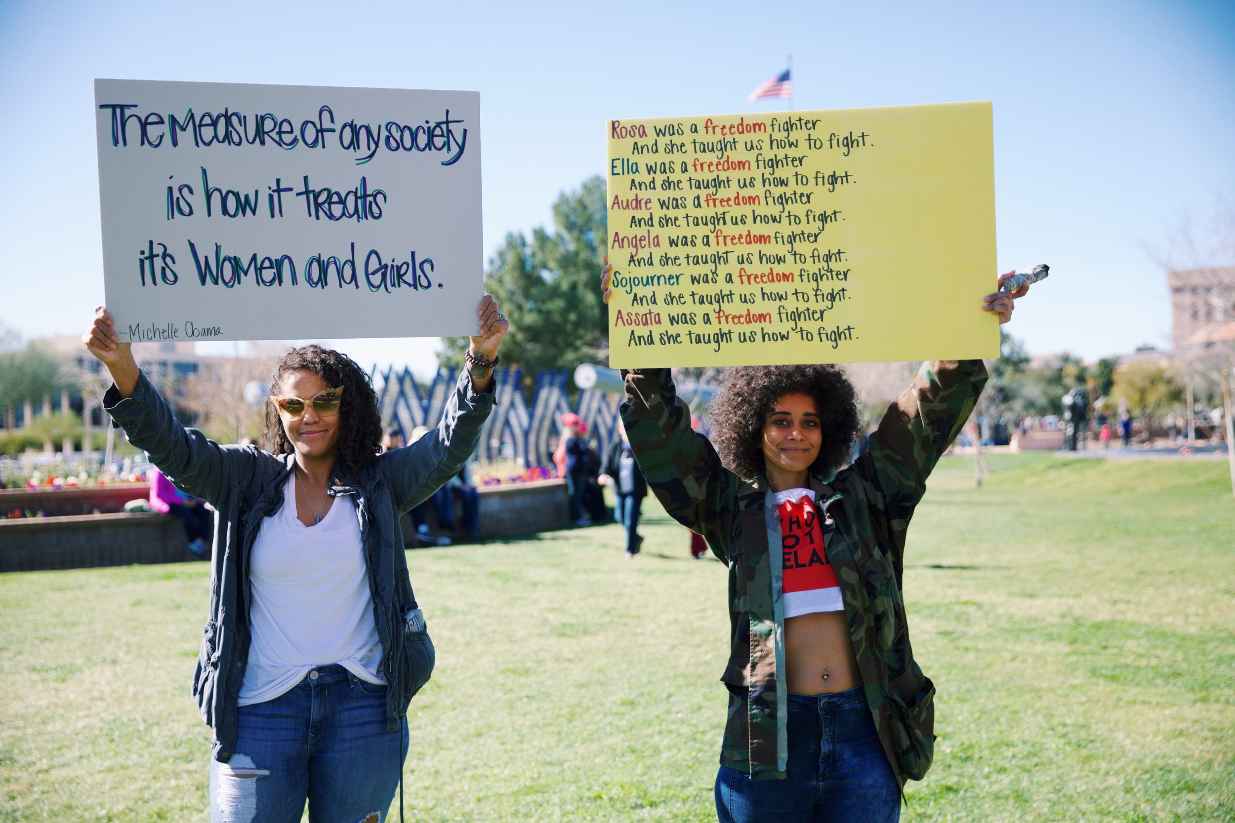 Impressions from the Women's March, Phoenix