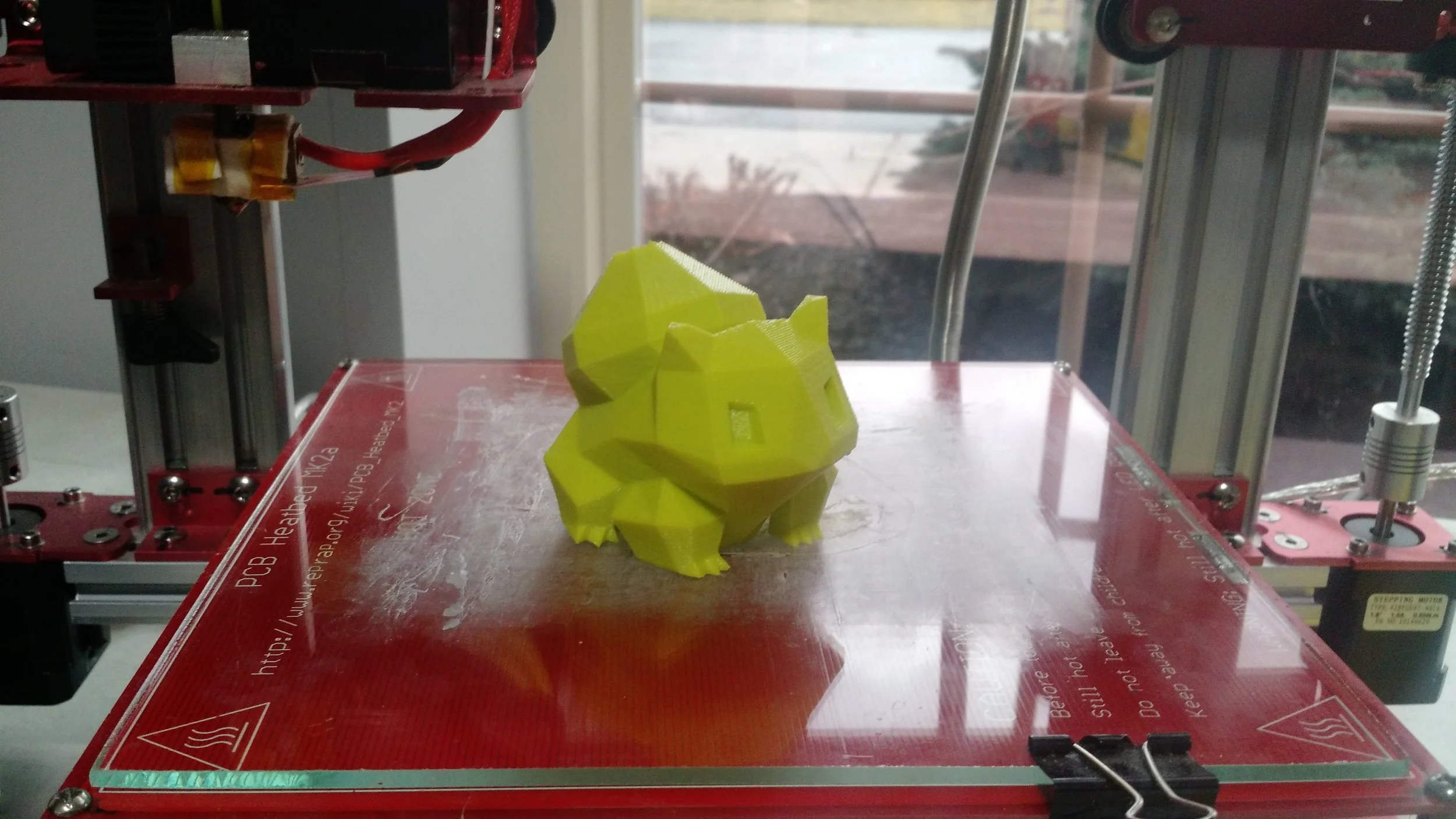 A Bulbasaur Pokemon created by one of the engineering students.