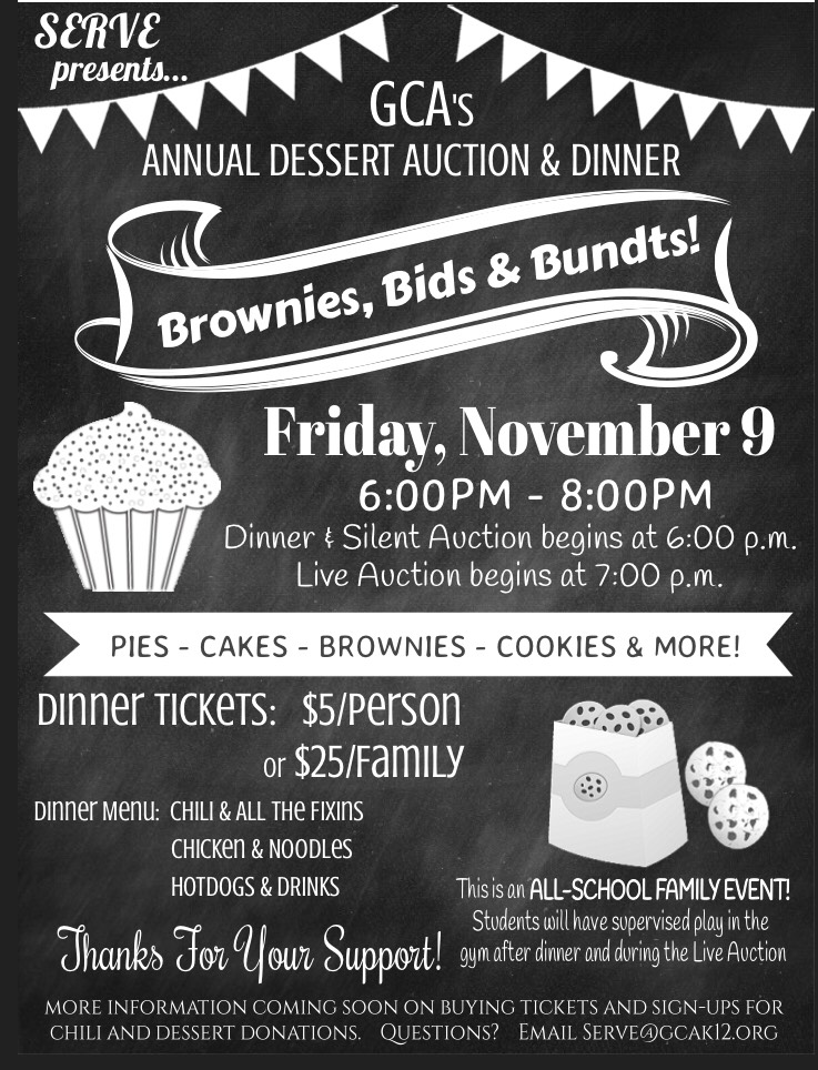 Annual Dessert Auction and Dinner