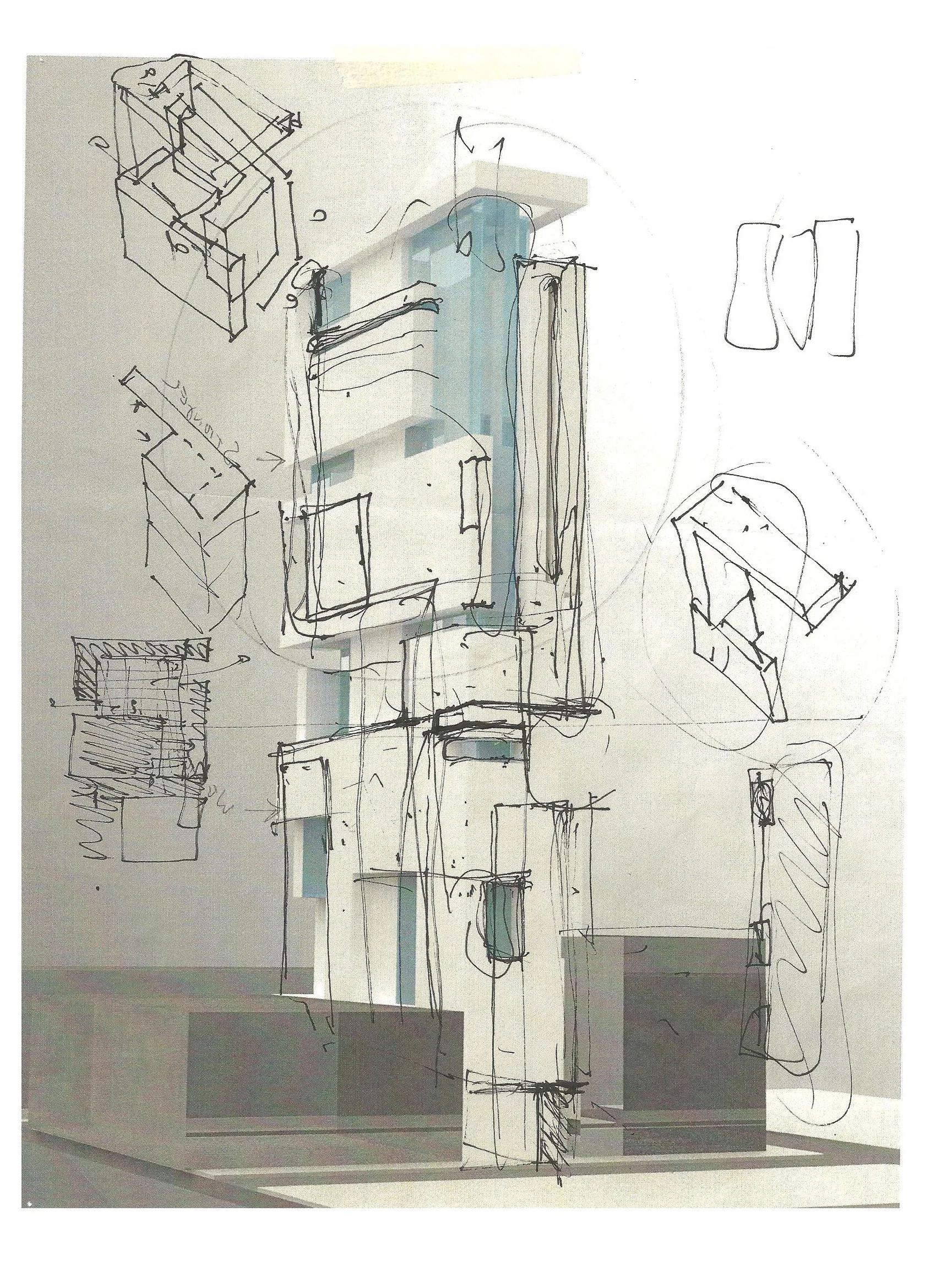 This High-rise proposal for 1527 Walnut Street is based on a study of the underlying geometries in cubist art. Cubism shows that a single perspective does not reveal the true nature of a subject. It was this idea that inspired geometric patterns in some of the most influential art of the 20th century to drive the form of the high-rise.