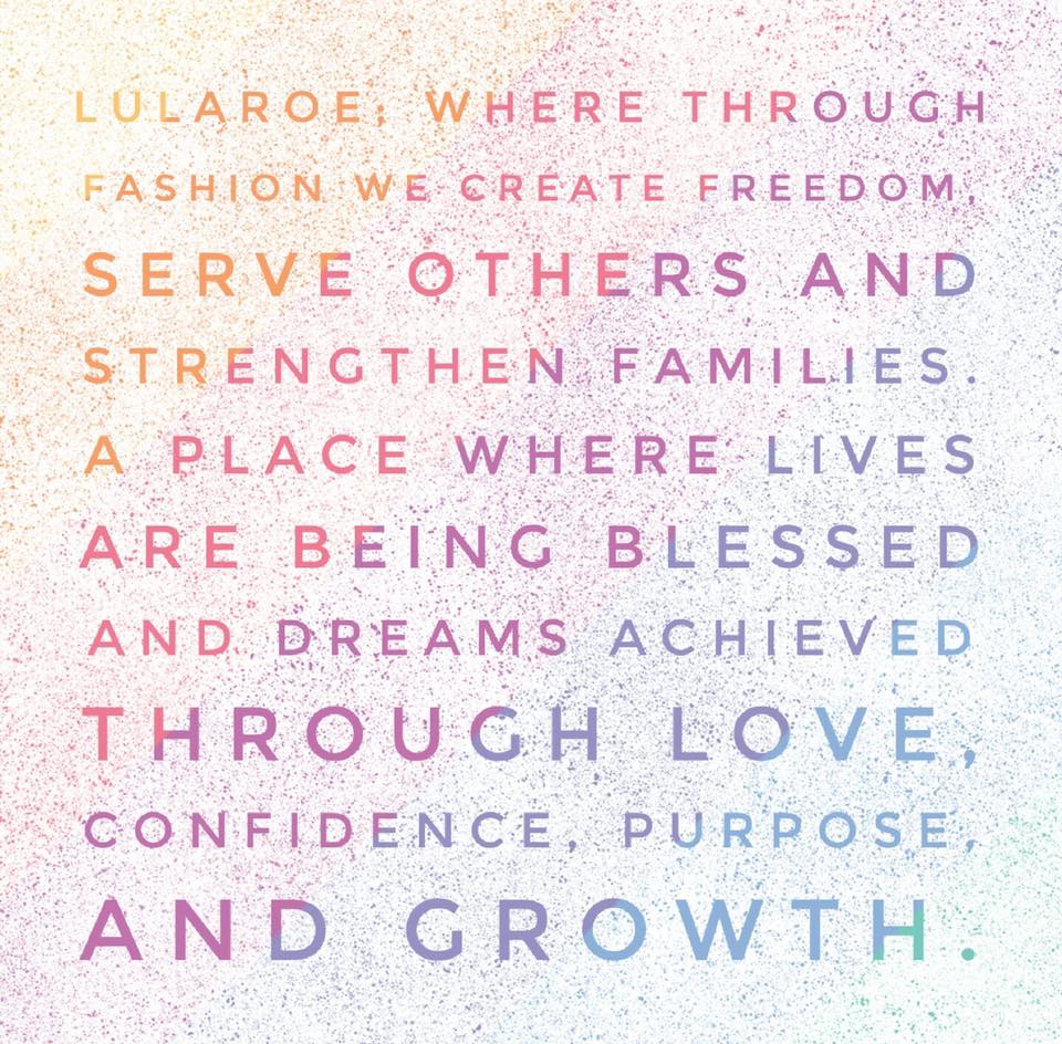 2016 LuLaRoe's Vision Statement.