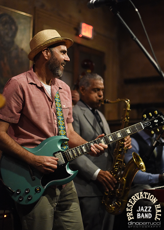 Al Schnier of moe. & Charlie Gabriel of The Preservation Hall Jazz Band. Photo courtesy of Dino Perrucci